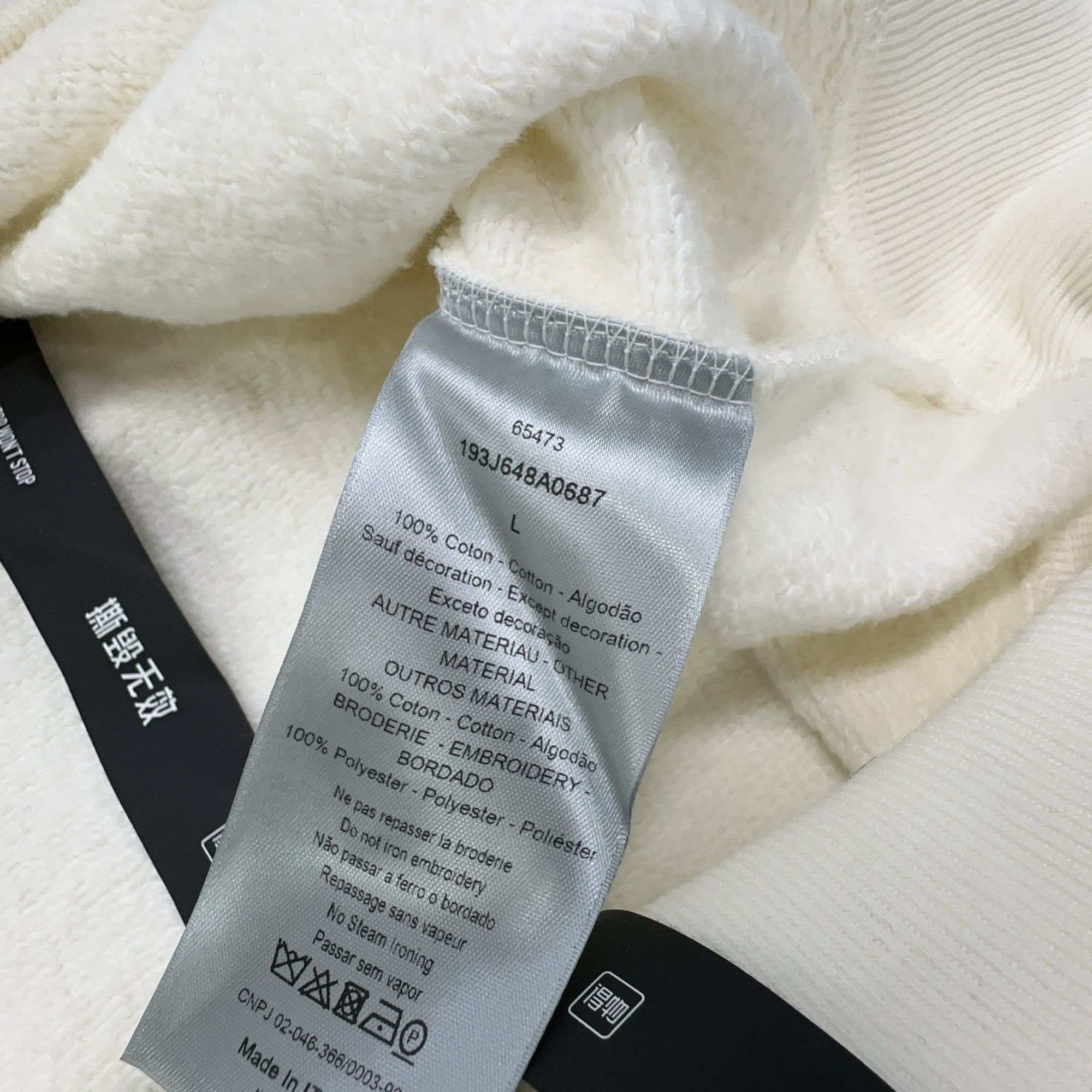 Dior Dior Two-Tone Colorblock Short Sleeve Sweatshirt L Size US L / EU 52-54 / 3 - 5 Thumbnail