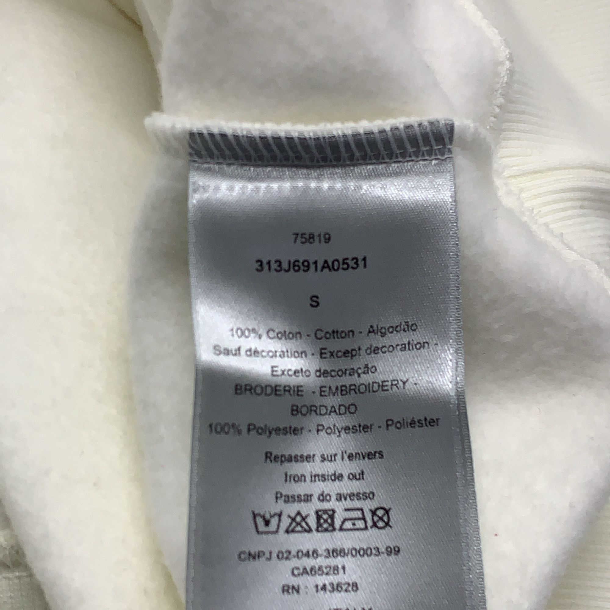 Dior Dior Crown Logo Hoodie White Size S Size US S / EU 44-46 / 1 - 5 Thumbnail
