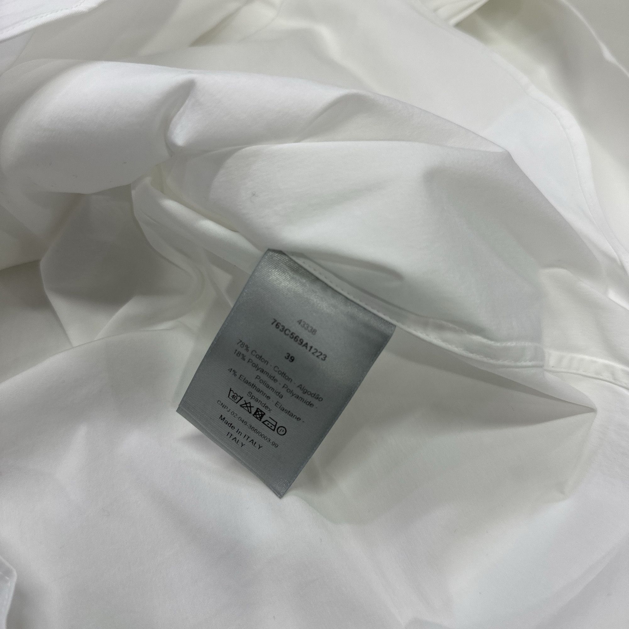 Dior Dior CD Metal Logo Button Up Shirt 39 Size US M / EU 48-50 / 2 - 3 Thumbnail