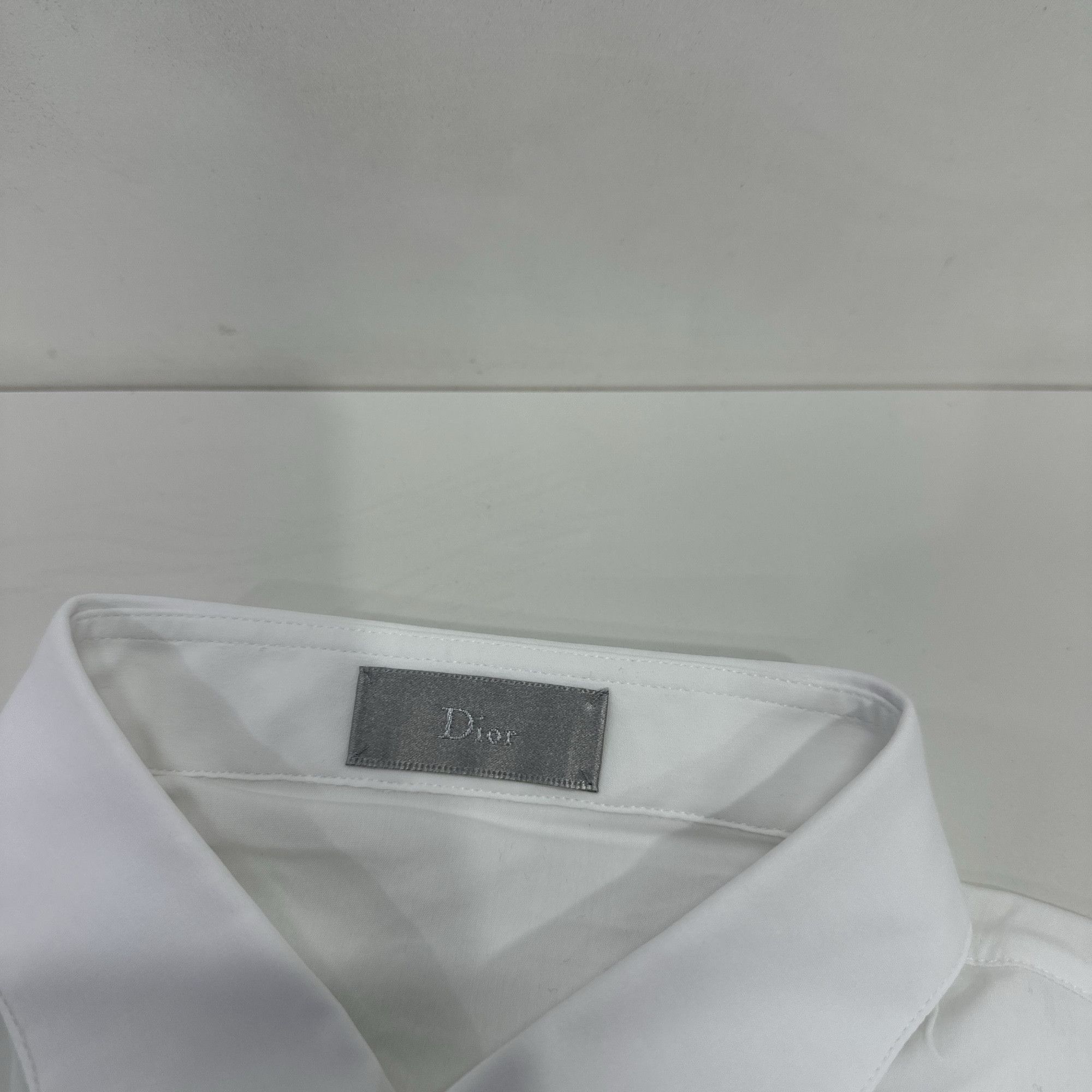 Dior Dior CD Metal Logo Button Up Shirt 39 Size US M / EU 48-50 / 2 - 4 Thumbnail