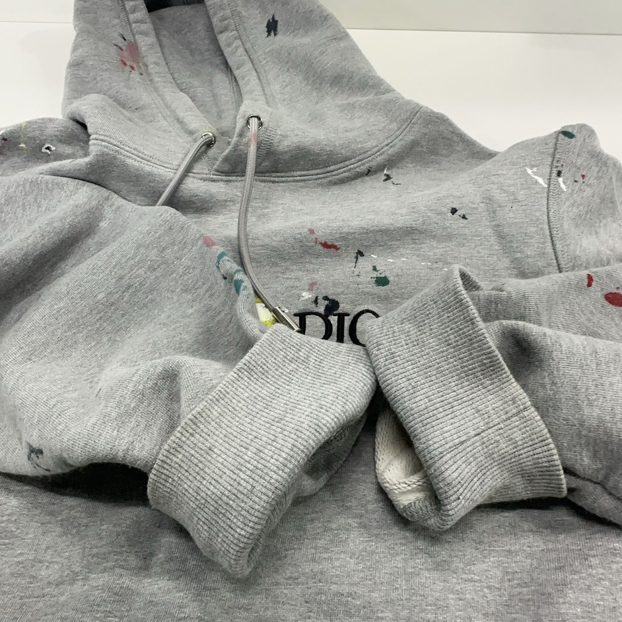 Dior Dior SS21 Paint Splatter Logo Hoodie Size L Size US L / EU 52-54 / 3 - 5 Thumbnail