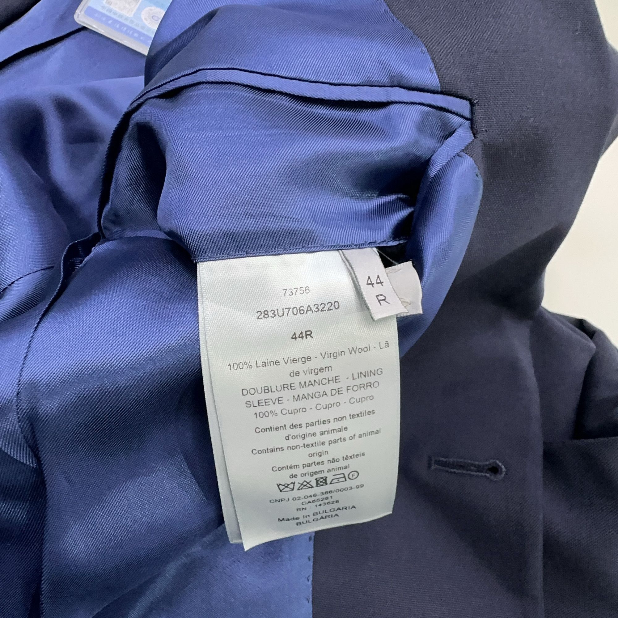 Dior Dior Uniforme Navy Wool Blazer 34R Size 34R - 5 Thumbnail