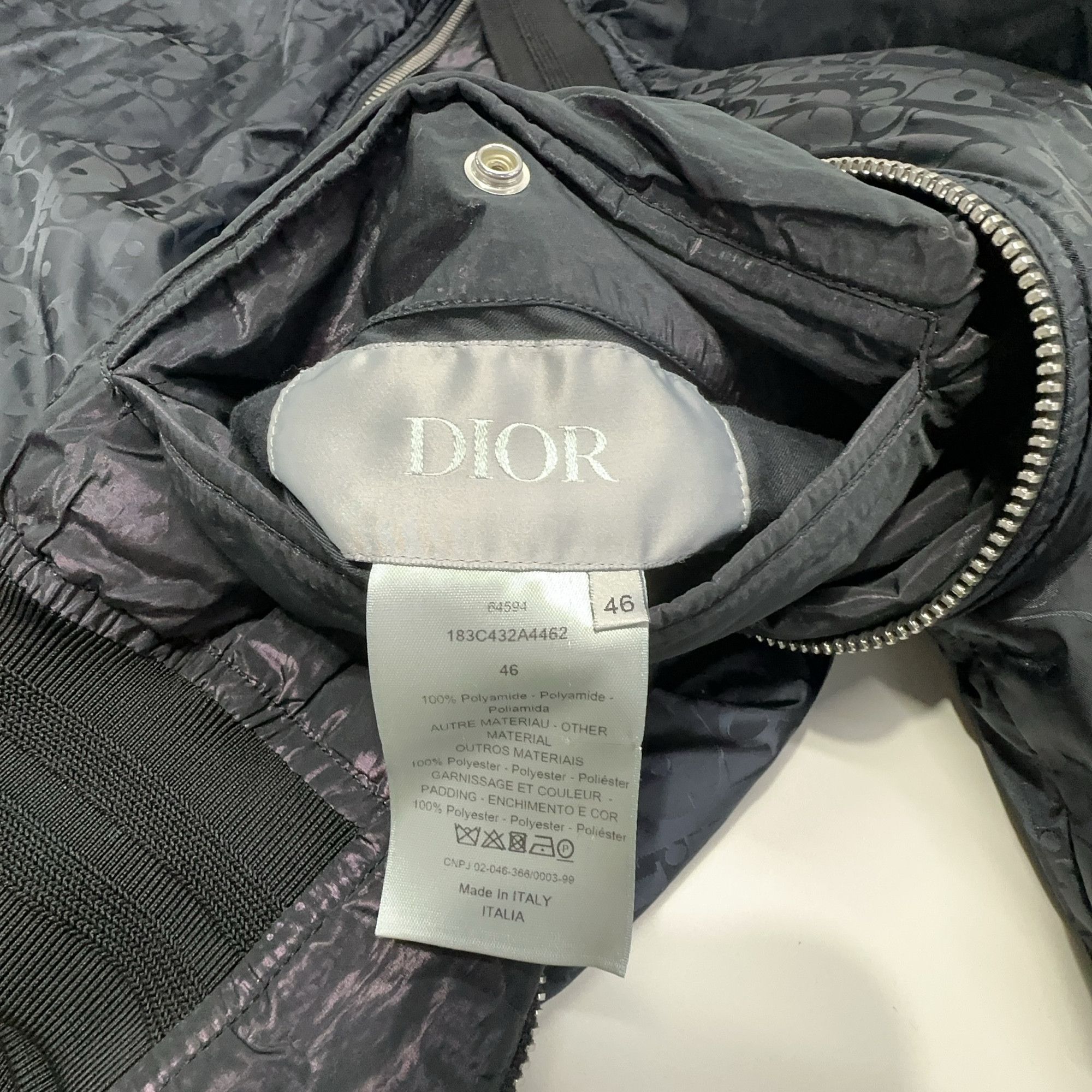 Dior Dior Oblique Reversible Bomber Jacket 46 Size US S / EU 44-46 / 1 - 5 Thumbnail
