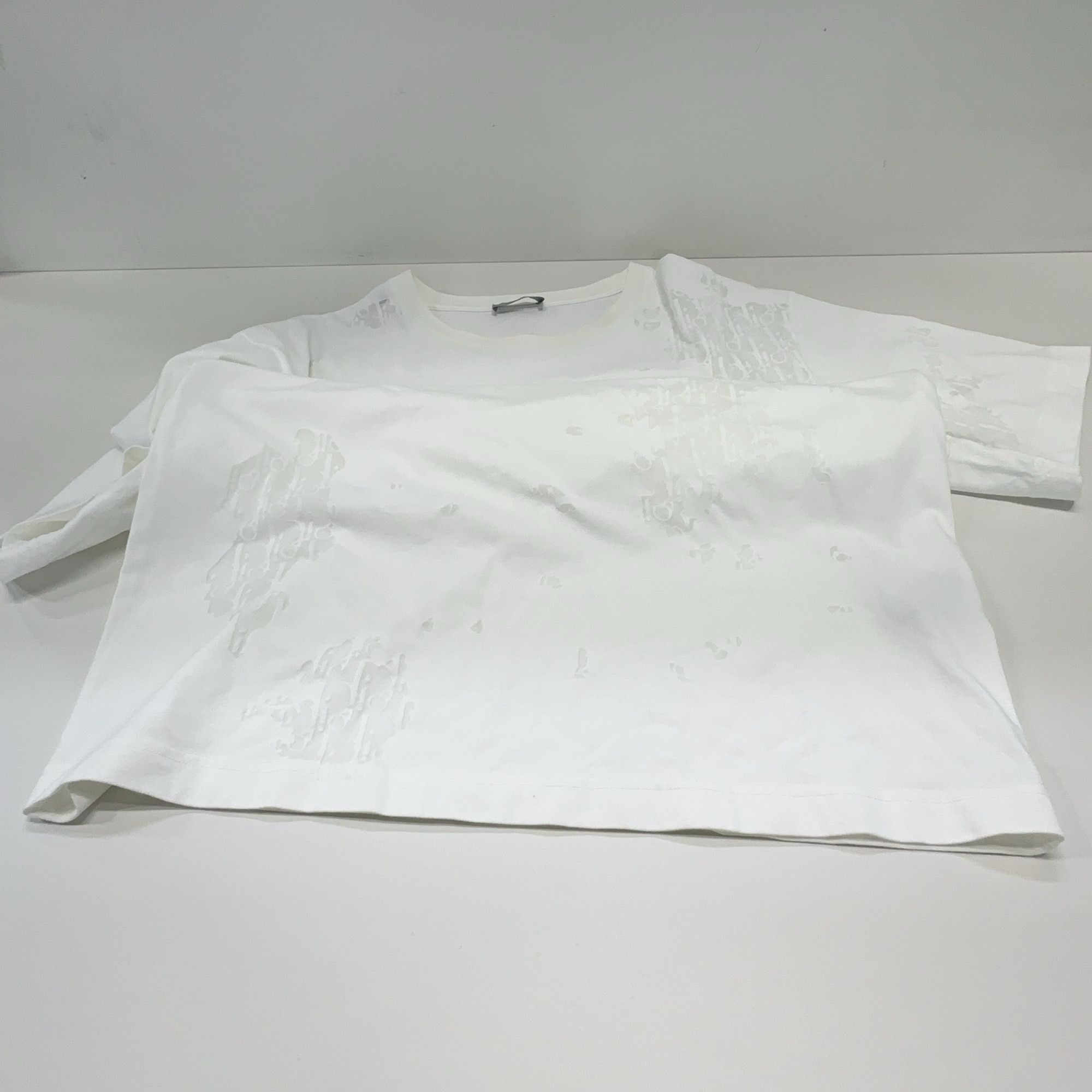Dior Dior Distressed Oblique T-Shirt XL Size US XL / EU 56 / 4 - 8 Thumbnail