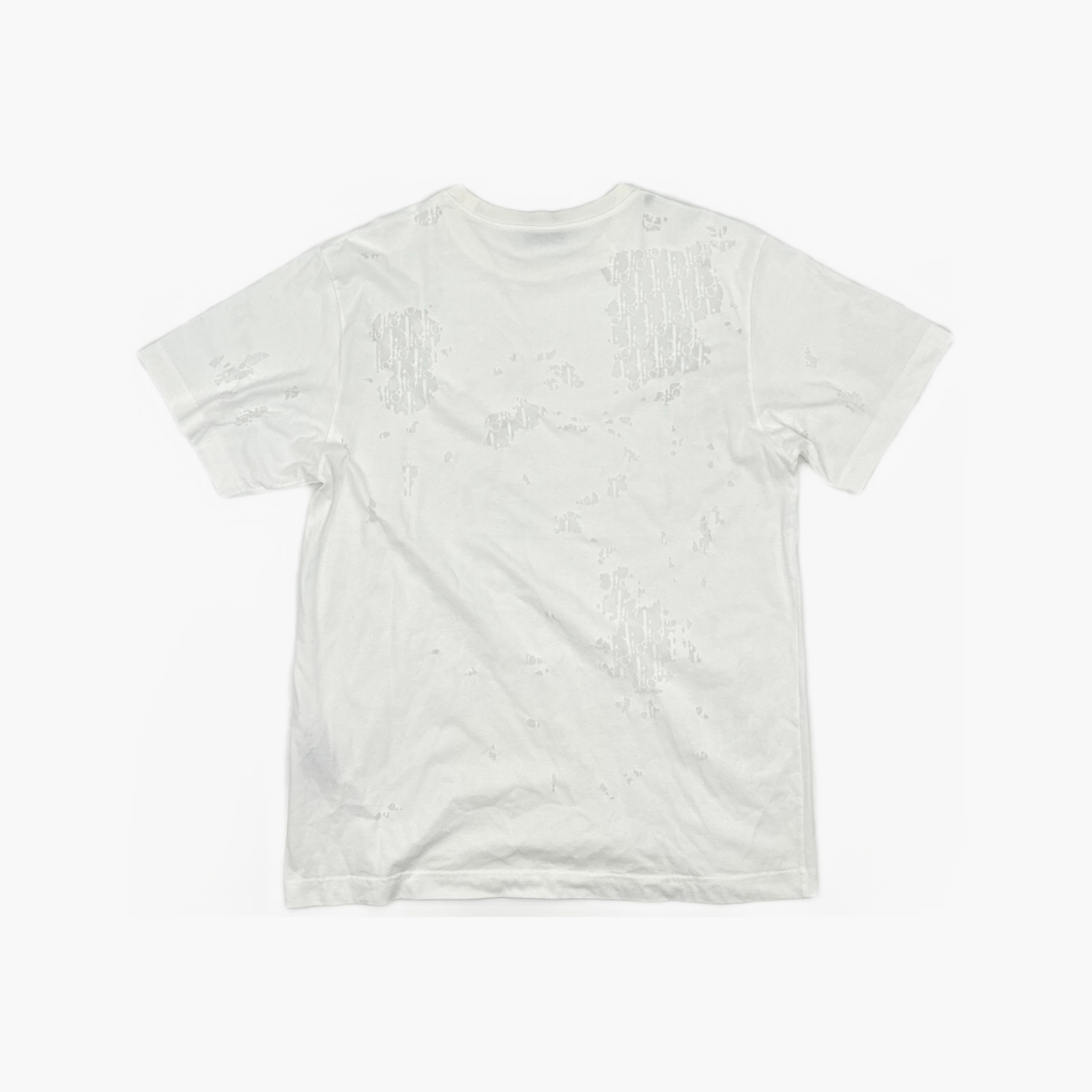 Dior Dior Distressed Oblique T-Shirt XL Size US XL / EU 56 / 4 - 2 Thumbnail