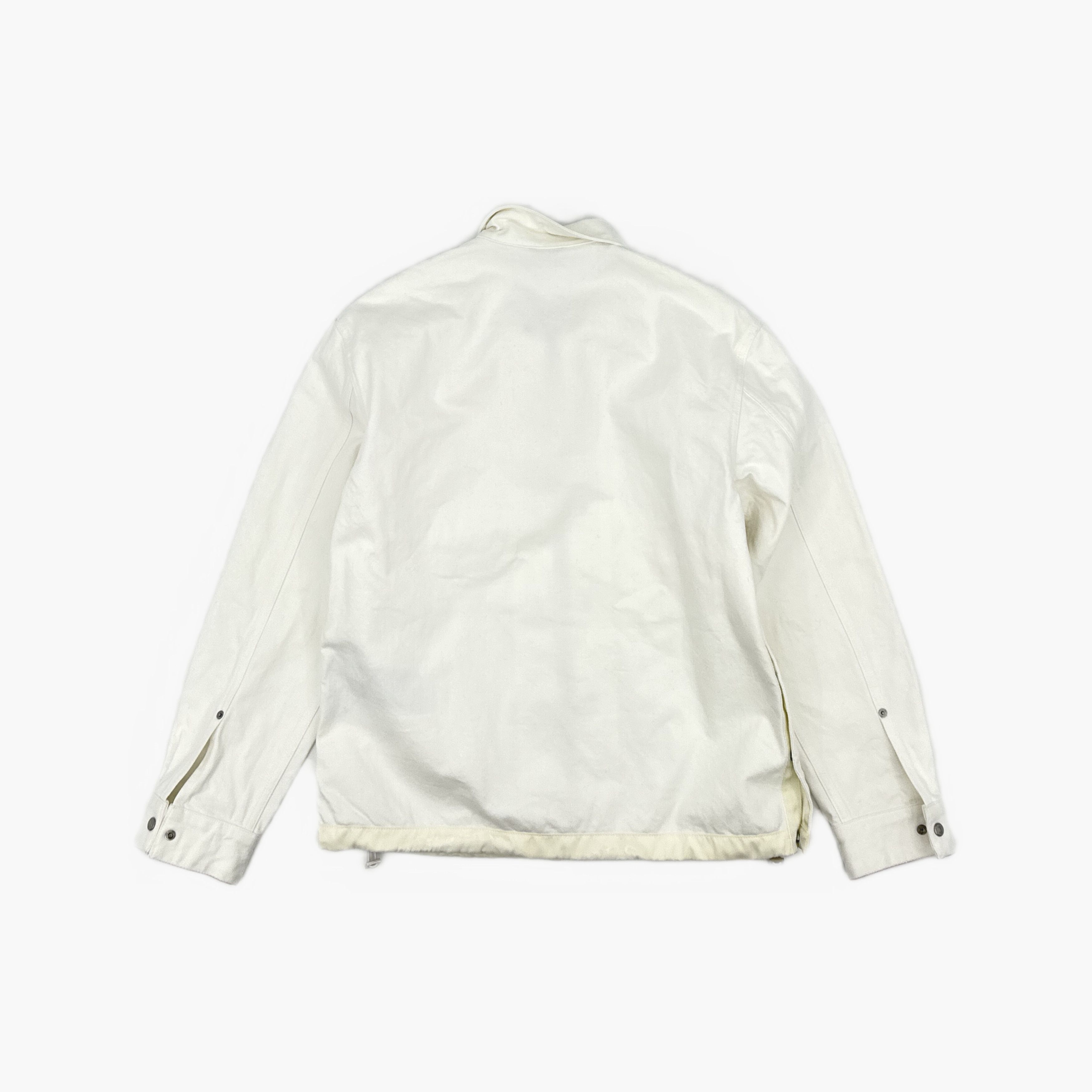 Dior Dior x Sacai White Zip Denim Jacket 48 Size US M / EU 48-50 / 2 - 2 Thumbnail
