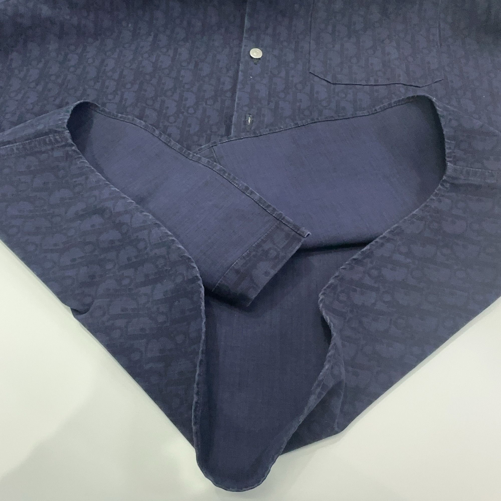 Dior Dior Oblique Kasuri Denim Shirt 40 Size US XXS / EU 40 - 10 Thumbnail