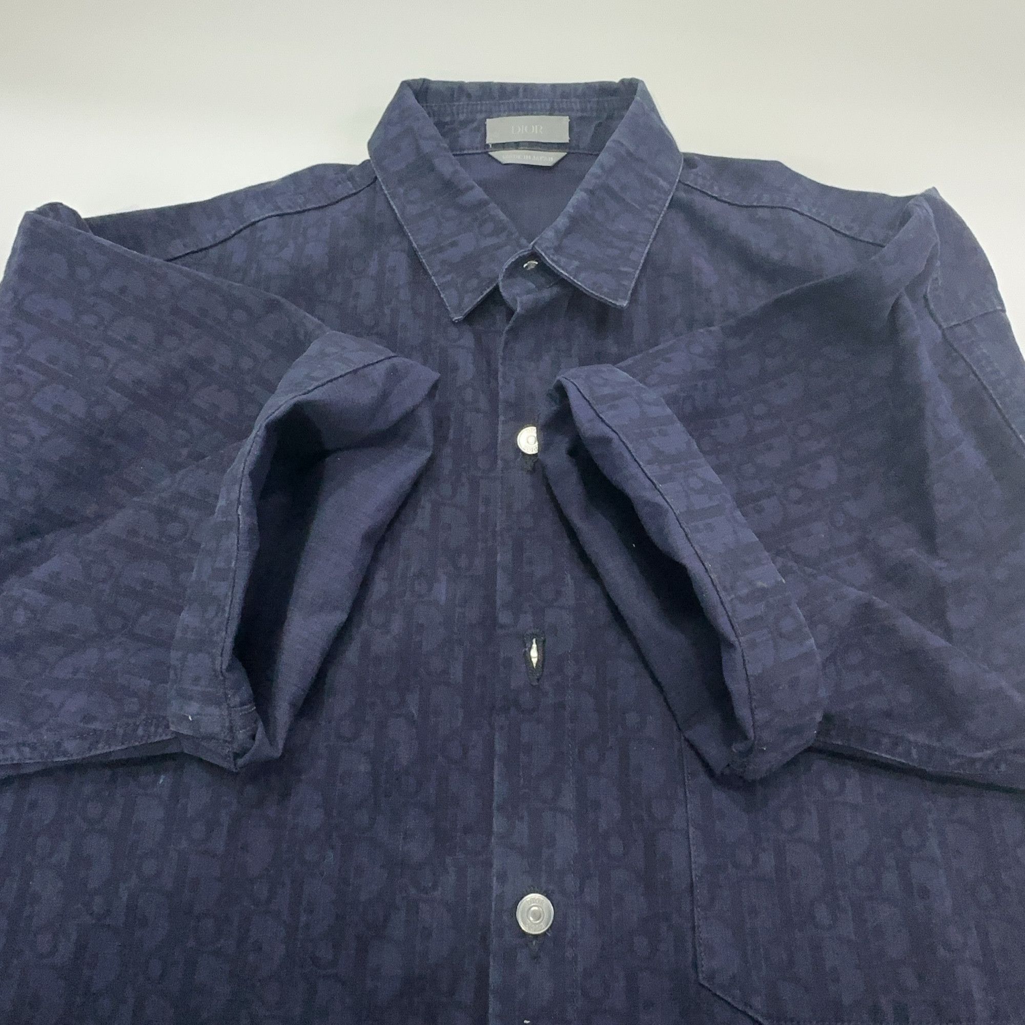 Dior Dior Oblique Kasuri Denim Shirt 40 Size US XXS / EU 40 - 7 Thumbnail