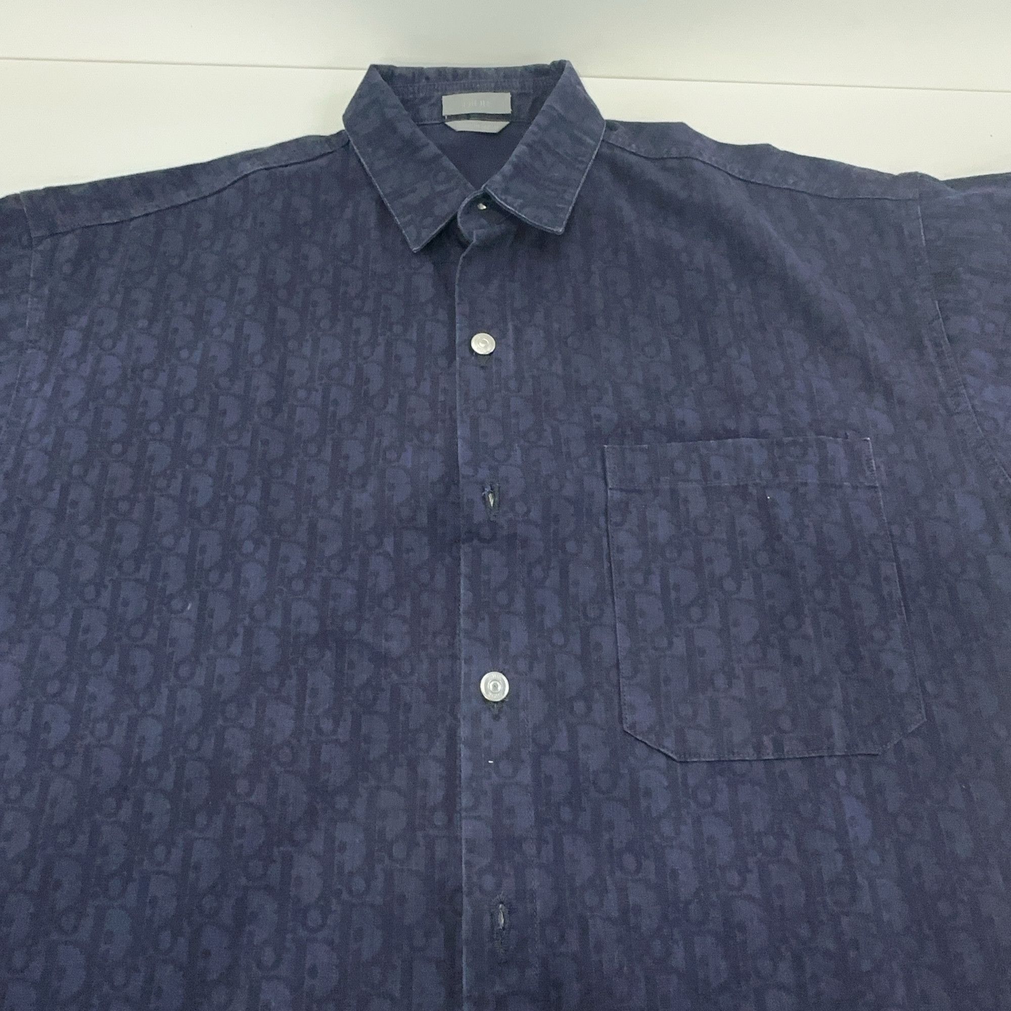 Dior Dior Oblique Kasuri Denim Shirt 40 Size US XXS / EU 40 - 8 Thumbnail
