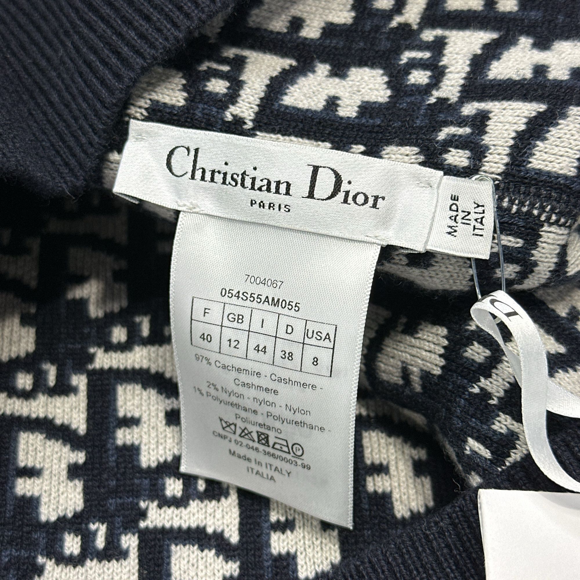 Dior Dior Alps Oblique Reversible Cashmere Sweater FR 40 Size M / US 6-8 / IT 42-44 - 3 Thumbnail