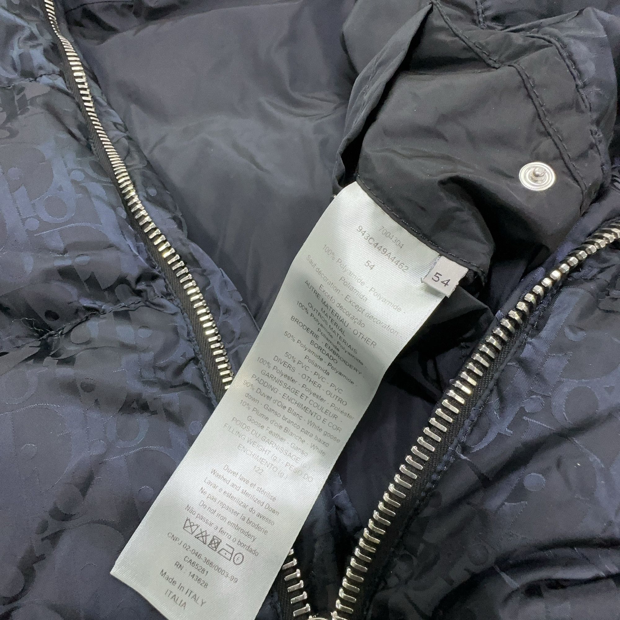 Dior Dior Oblique Down Puffer Jacket Size 54 Size US L / EU 52-54 / 3 - 3 Thumbnail