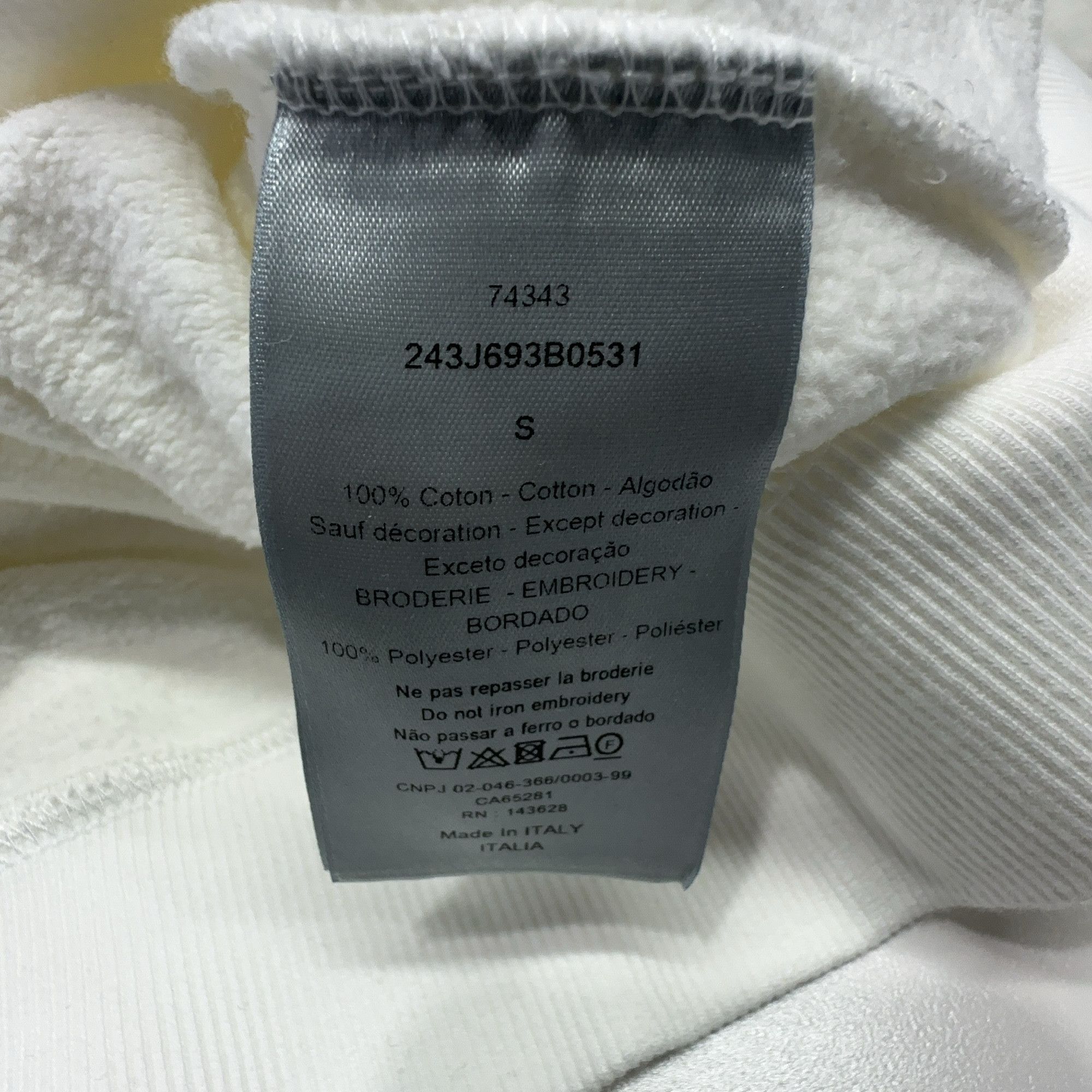 Dior Dior Embroidered Star Sweatshirt S Size US S / EU 44-46 / 1 - 3 Thumbnail