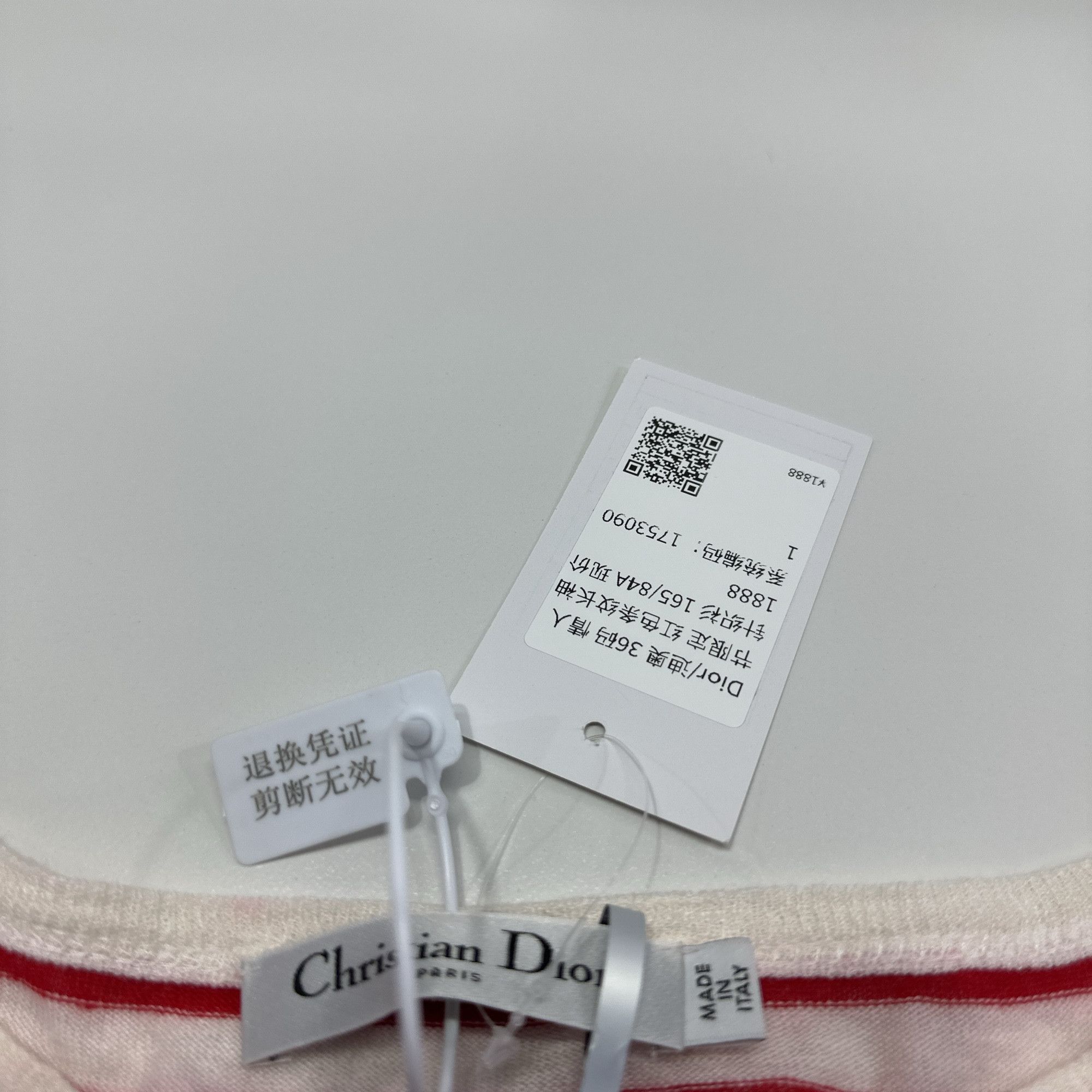 Dior Dior Striped Heart Motif Knit Sweater Size 36 Size XS / US 0-2 / IT 36-38 - 3 Thumbnail