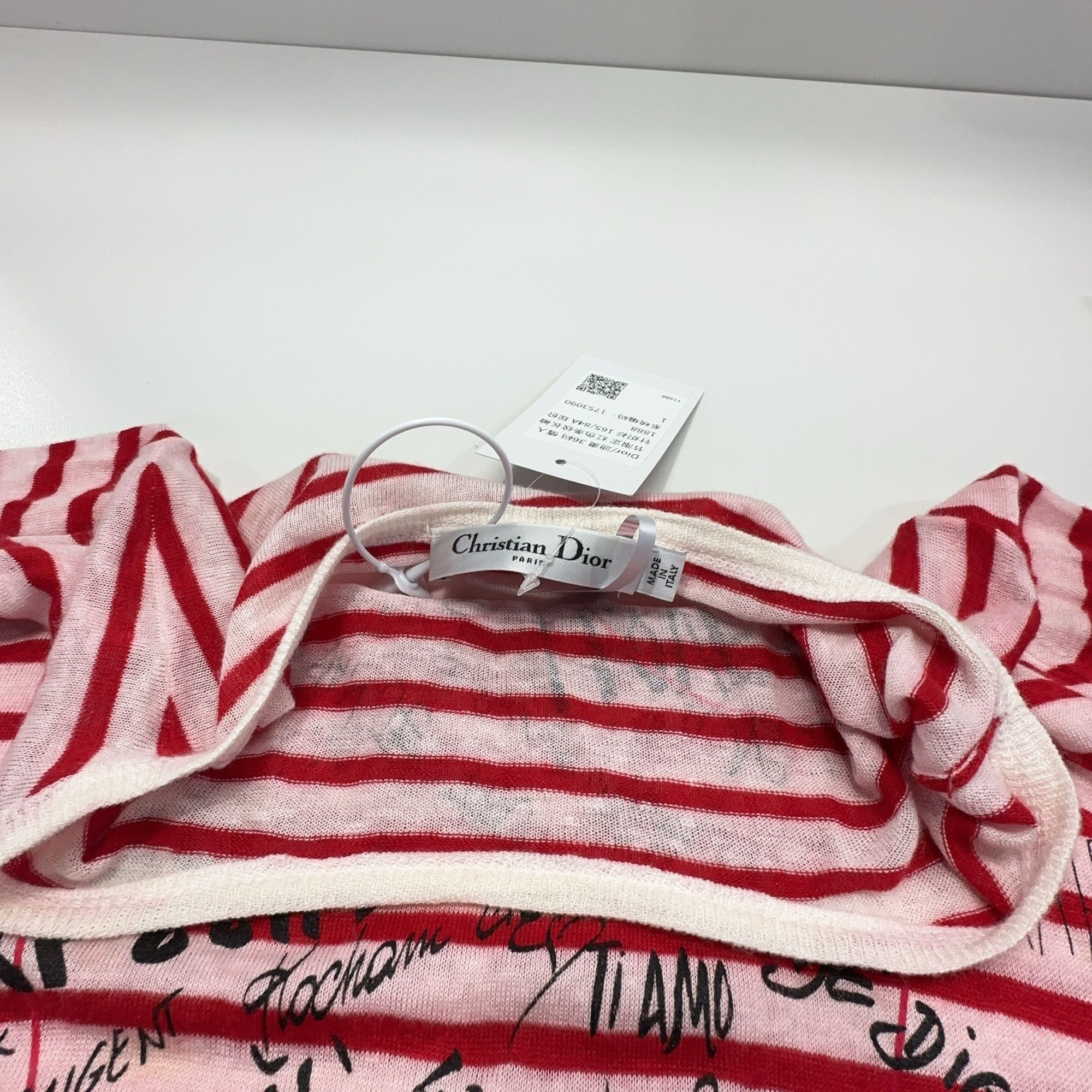 Dior Dior Striped Heart Motif Knit Sweater Size 36 Size XS / US 0-2 / IT 36-38 - 7 Thumbnail