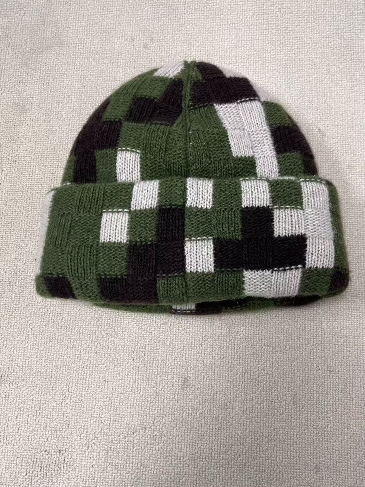 Louis Vuitton Louis Vuitton Damoflage Check Wool Beanie ONE SIZE Size ONE SIZE - 4 Thumbnail