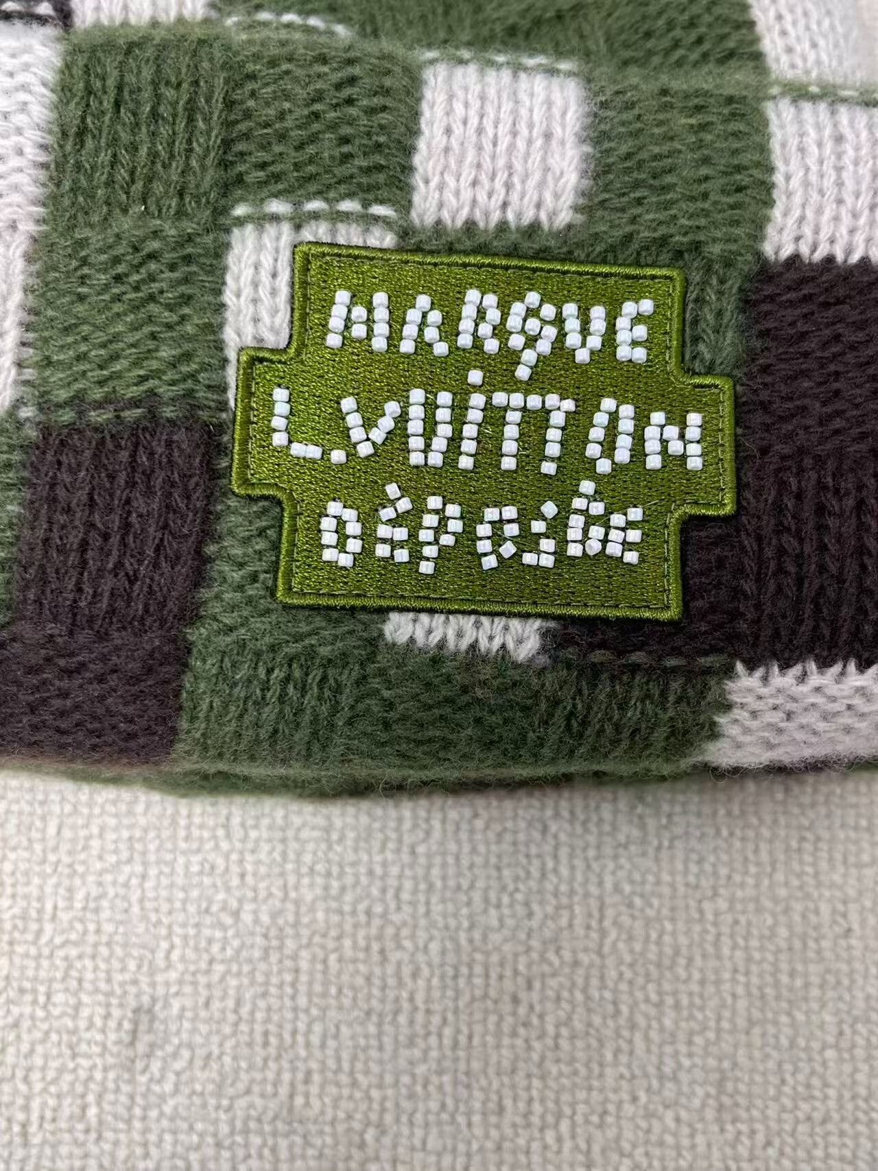 Louis Vuitton Louis Vuitton Damoflage Check Wool Beanie ONE SIZE Size ONE SIZE - 3 Thumbnail