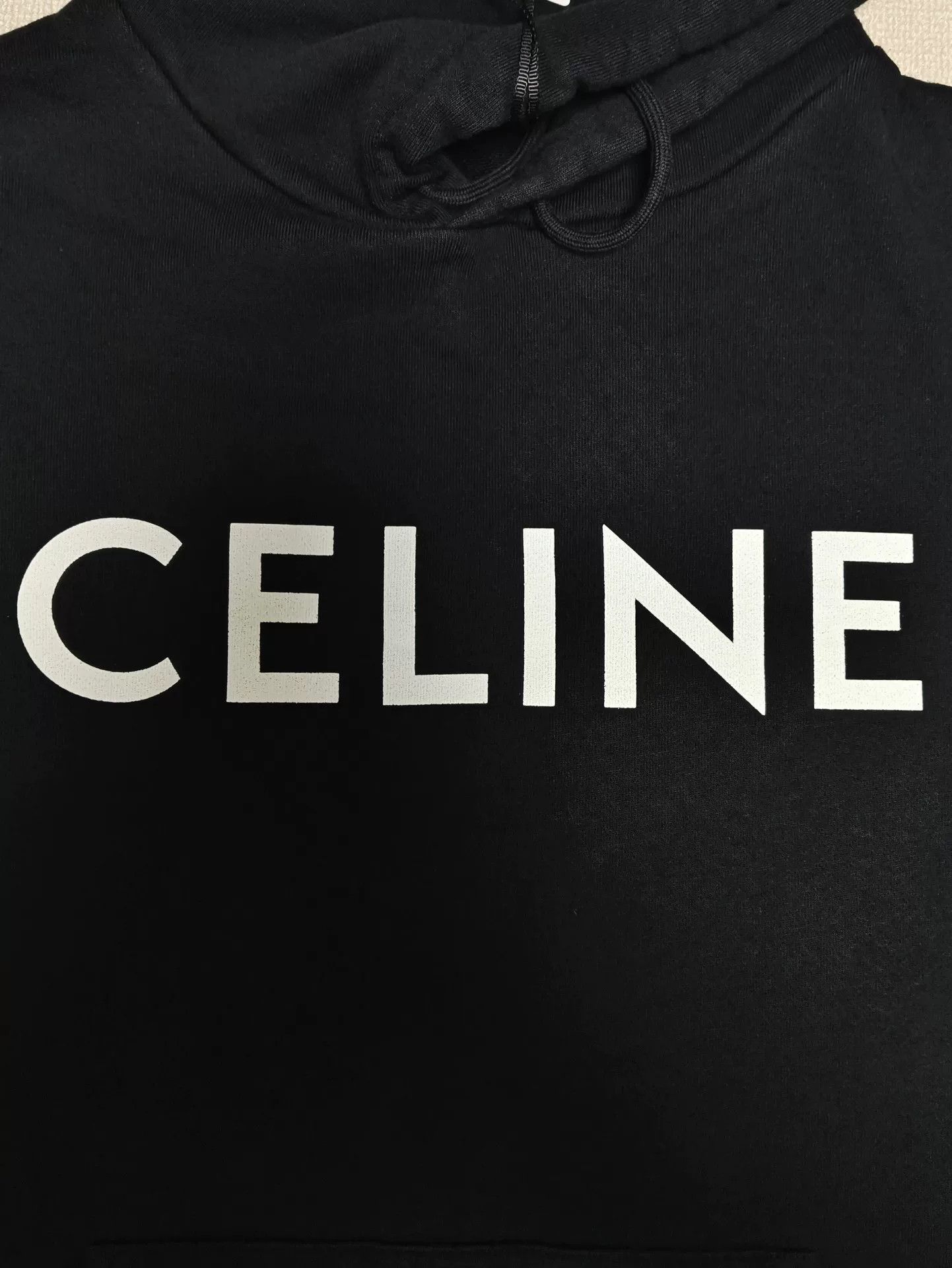 Celine CELINE Logo Print Hoodie Black Size S Size US S / EU 44-46 / 1 - 5 Thumbnail