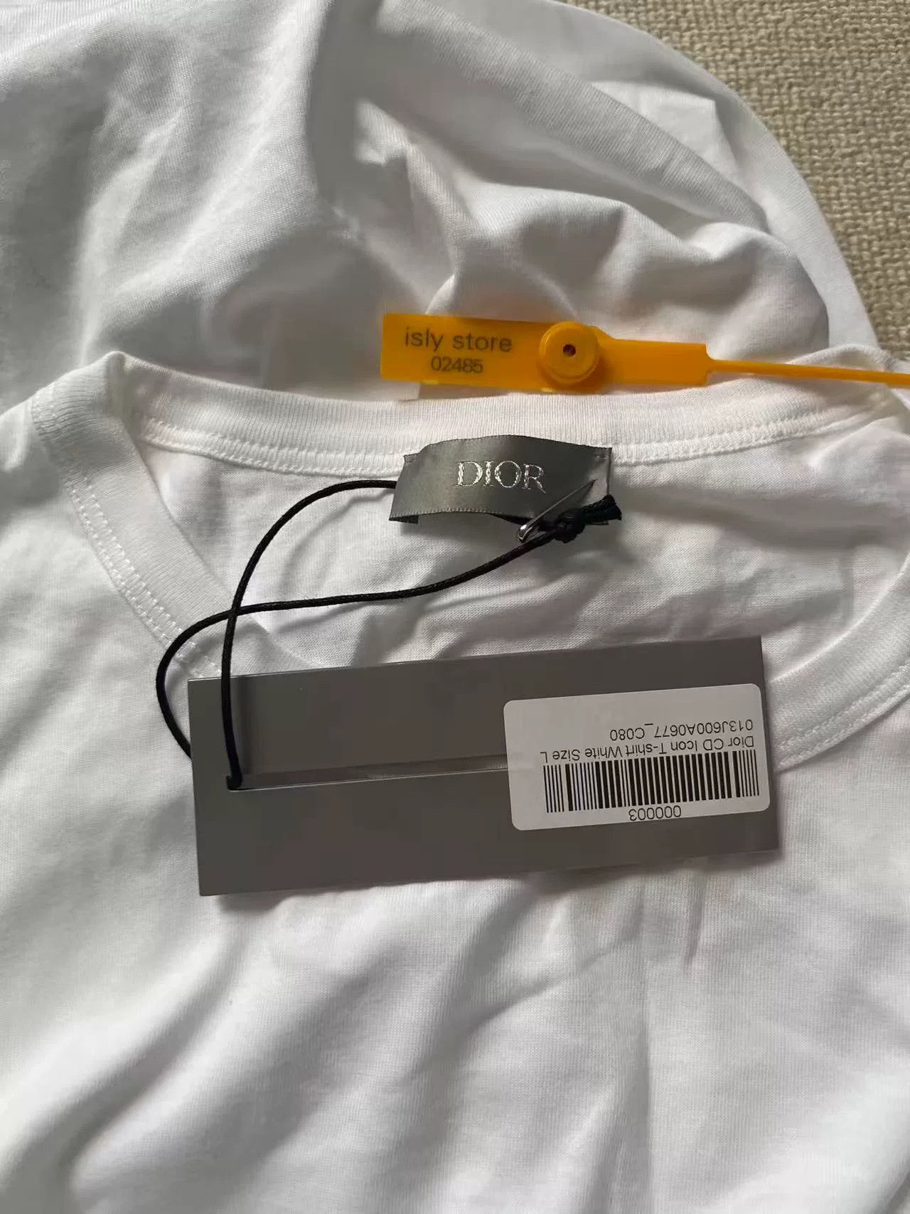 Dior Dior White CD Icon Embroidery T-Shirt Size L Size US L / EU 52-54 / 3 - 5 Thumbnail