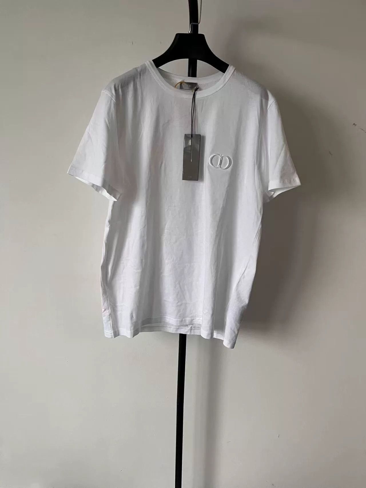 Dior Dior White CD Icon Embroidery T-Shirt Size L Size US L / EU 52-54 / 3 - 2 Thumbnail