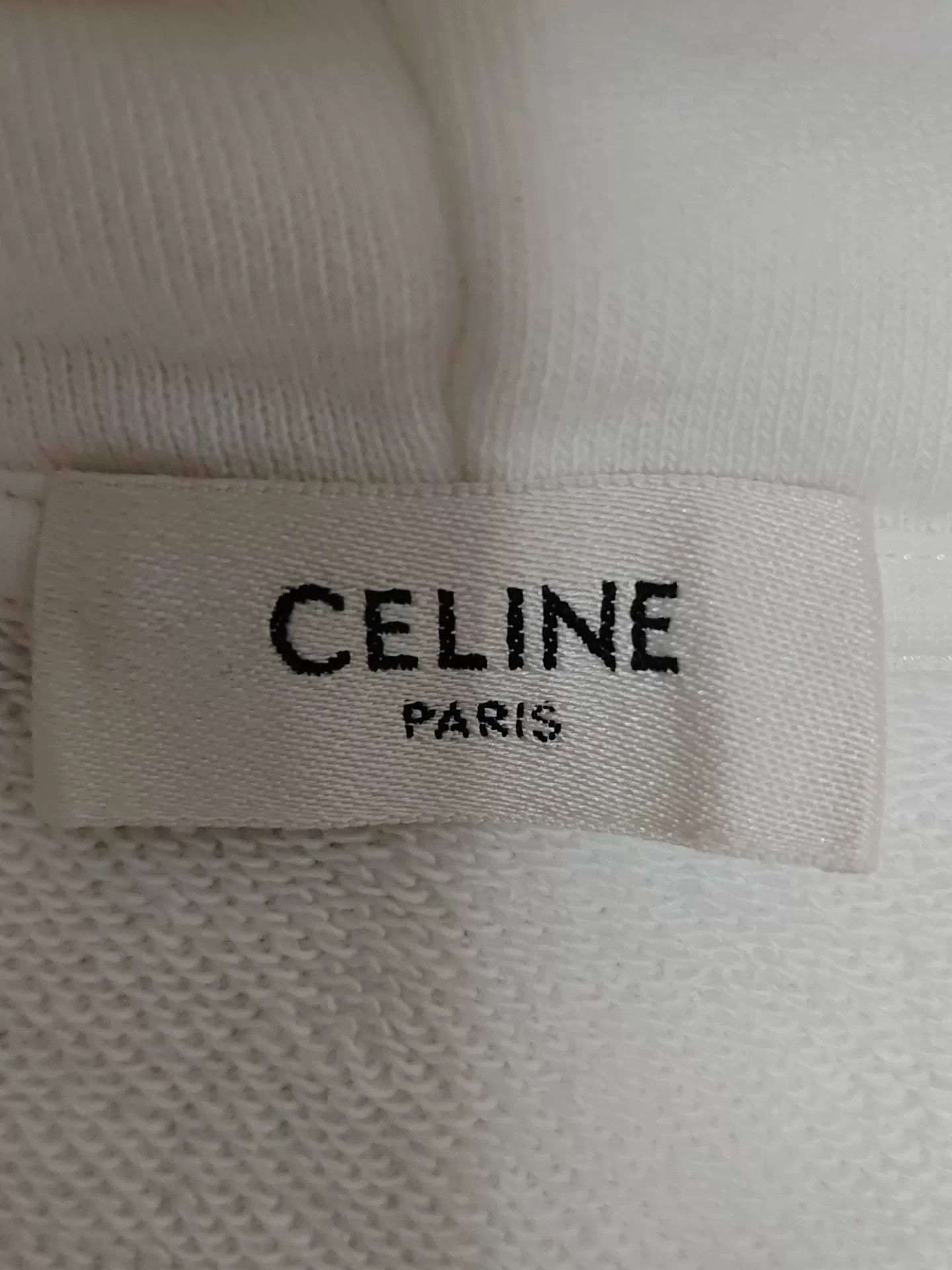 Celine Celine Logo Print Hoodie White XS Size US XS / EU 42 / 0 - 6 Thumbnail
