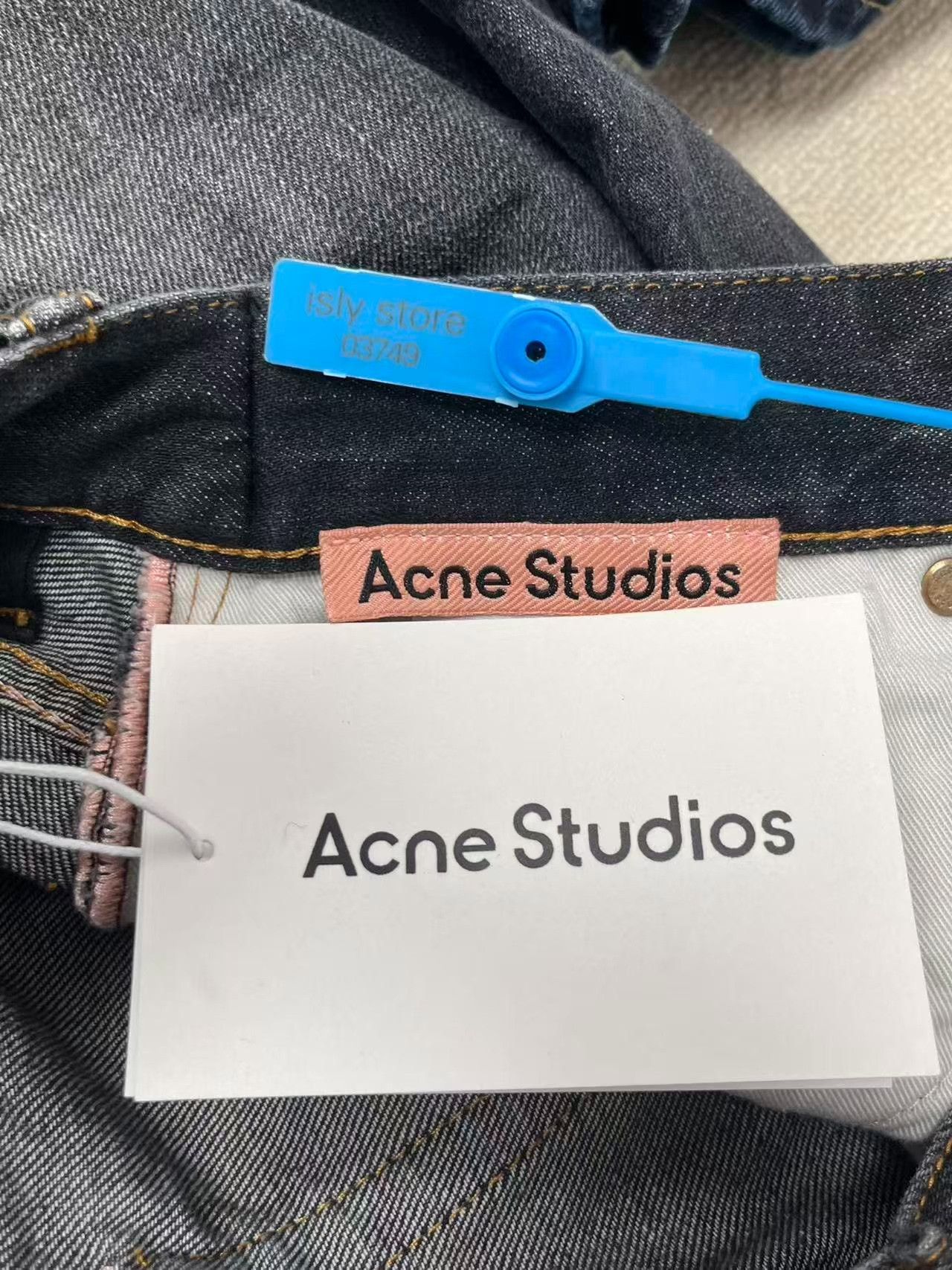 Acne Studios Acne Studios Painted Wide Leg Denim Jeans 27 Size US 27 - 6 Thumbnail