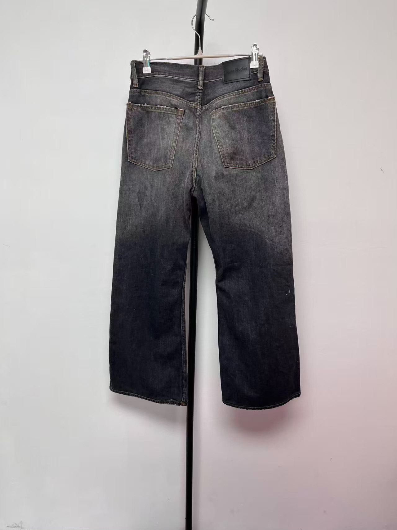 Acne Studios Acne Studios Painted Wide Leg Denim Jeans 27 Size US 27 - 3 Thumbnail