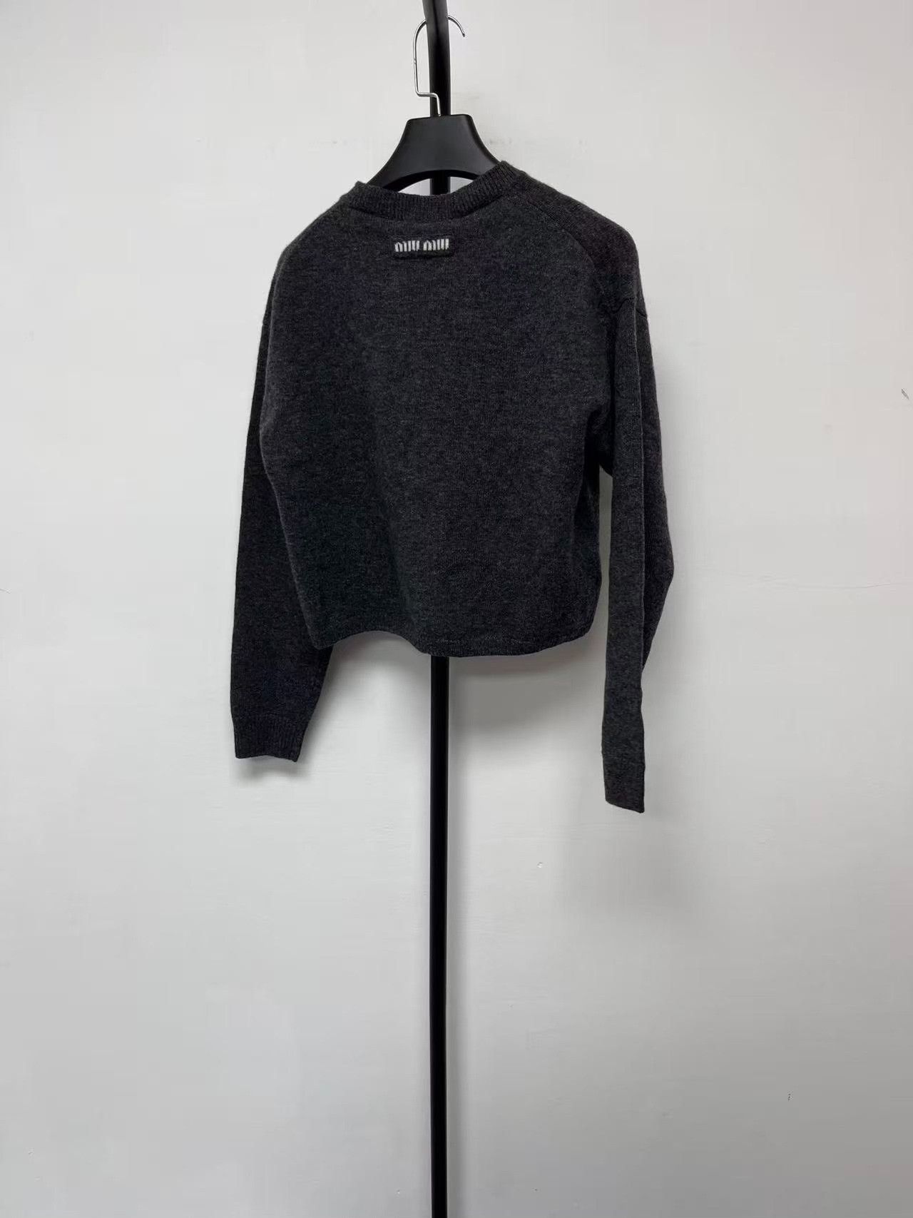 Miu Miu Miu Miu Lambswool Logo Cardigan IT 38 Size XS / US 0-2 / IT 36-38 - 2 Thumbnail