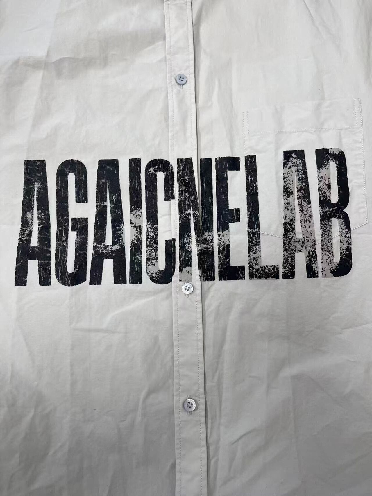 Balenciaga Balenciaga Graphic Logo Short Sleeve Shirt Size 38 Size US S / EU 44-46 / 1 - 4 Thumbnail