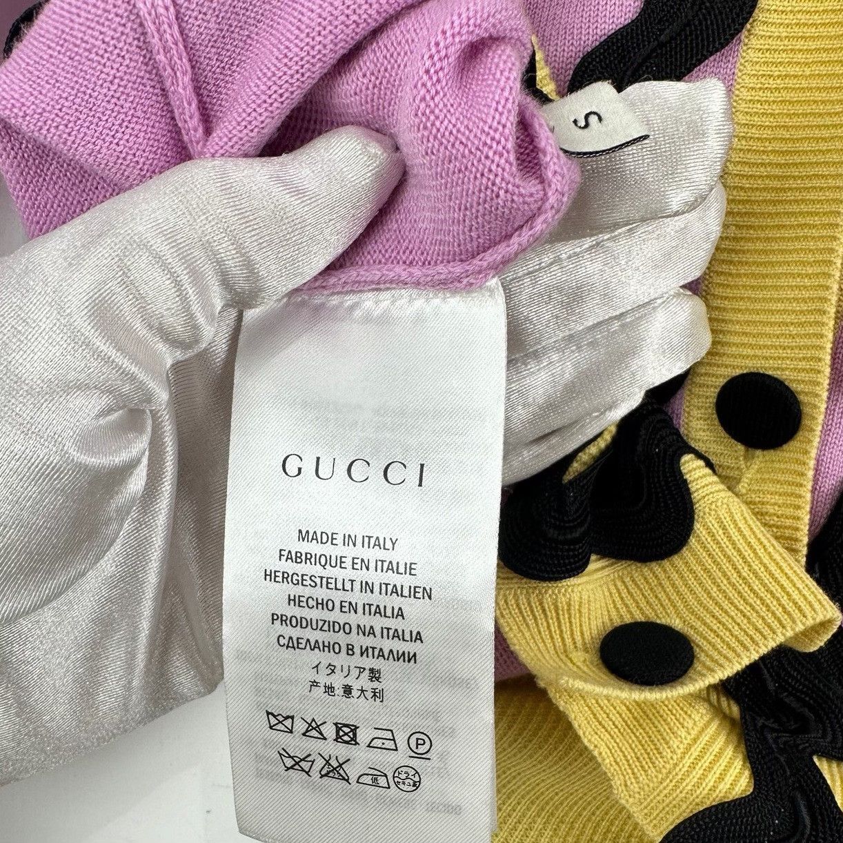 Gucci Gucci Wavy Trim Wool Cardigan S Size S / US 4 / IT 40 - 6 Thumbnail