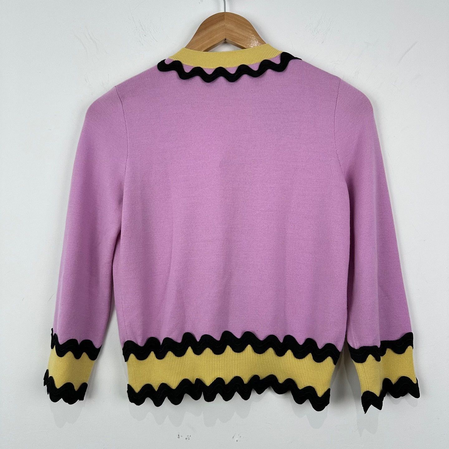 Gucci Gucci Wavy Trim Wool Cardigan S Size S / US 4 / IT 40 - 3 Thumbnail