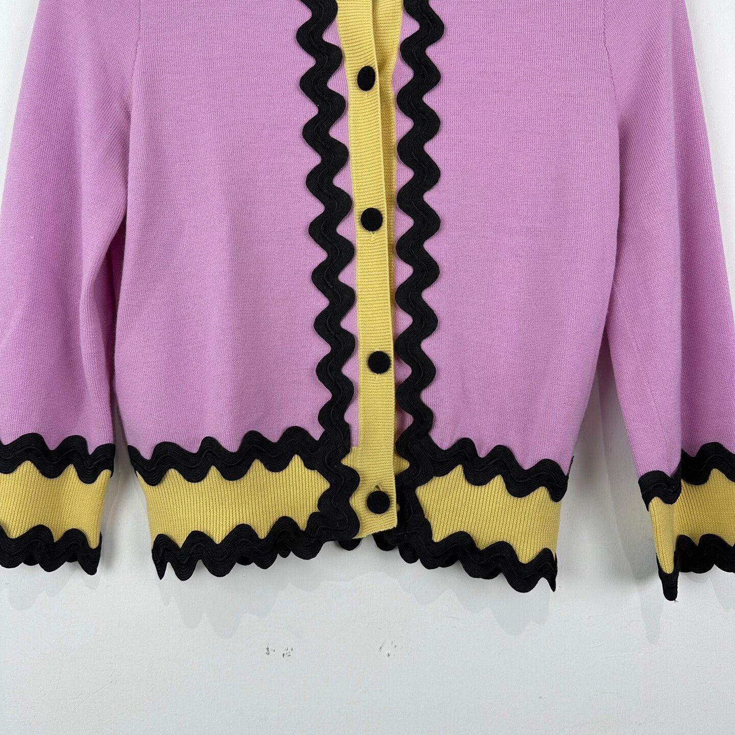 Gucci Gucci Wavy Trim Wool Cardigan S Size S / US 4 / IT 40 - 5 Thumbnail