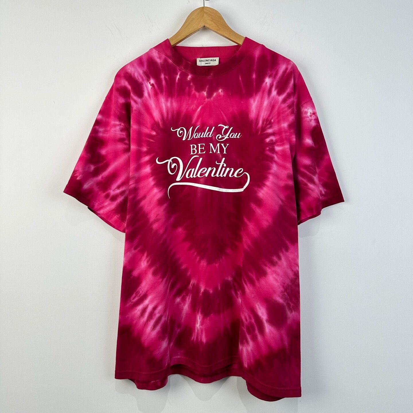 Balenciaga Balenciaga Valentine Tie-Dye T-Shirt XS Size US XS / EU 42 / 0 - 2 Thumbnail