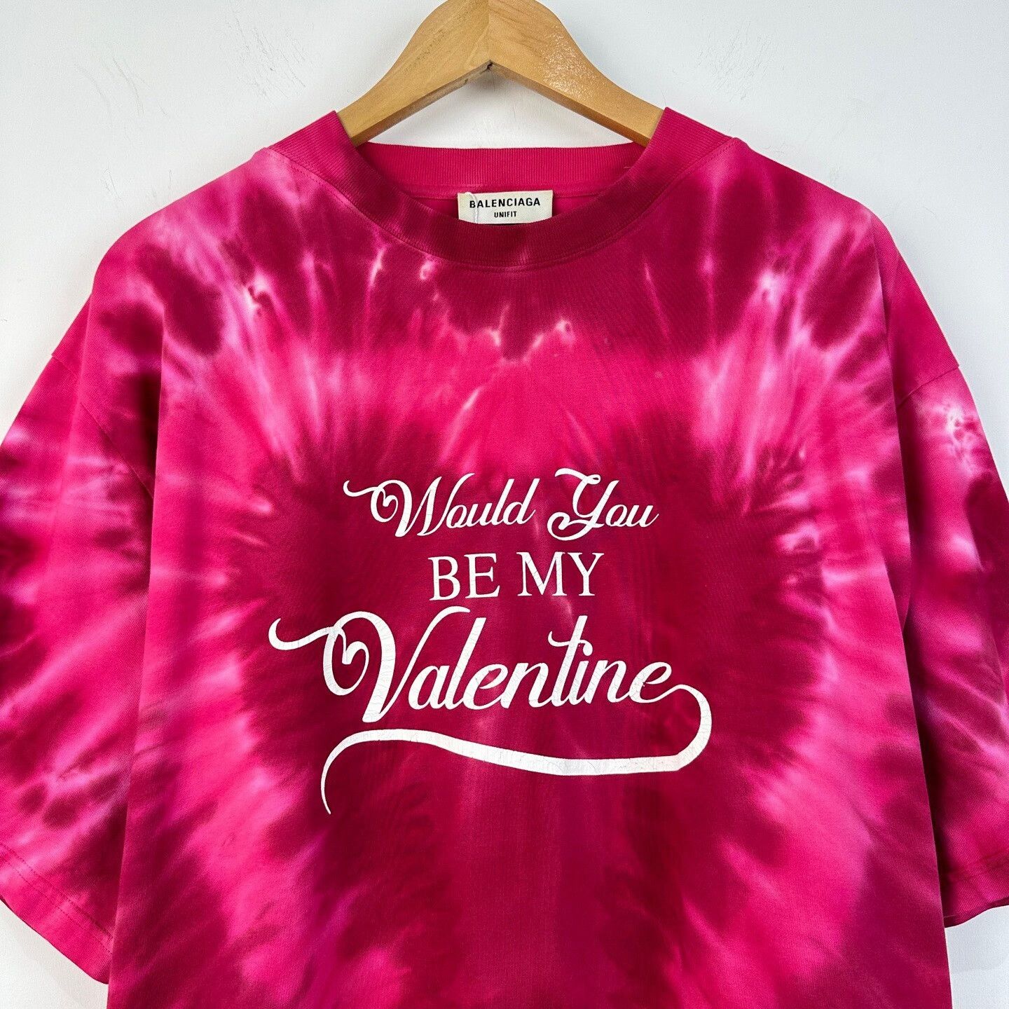 Balenciaga Balenciaga Valentine Tie-Dye T-Shirt XS Size US XS / EU 42 / 0 - 5 Thumbnail