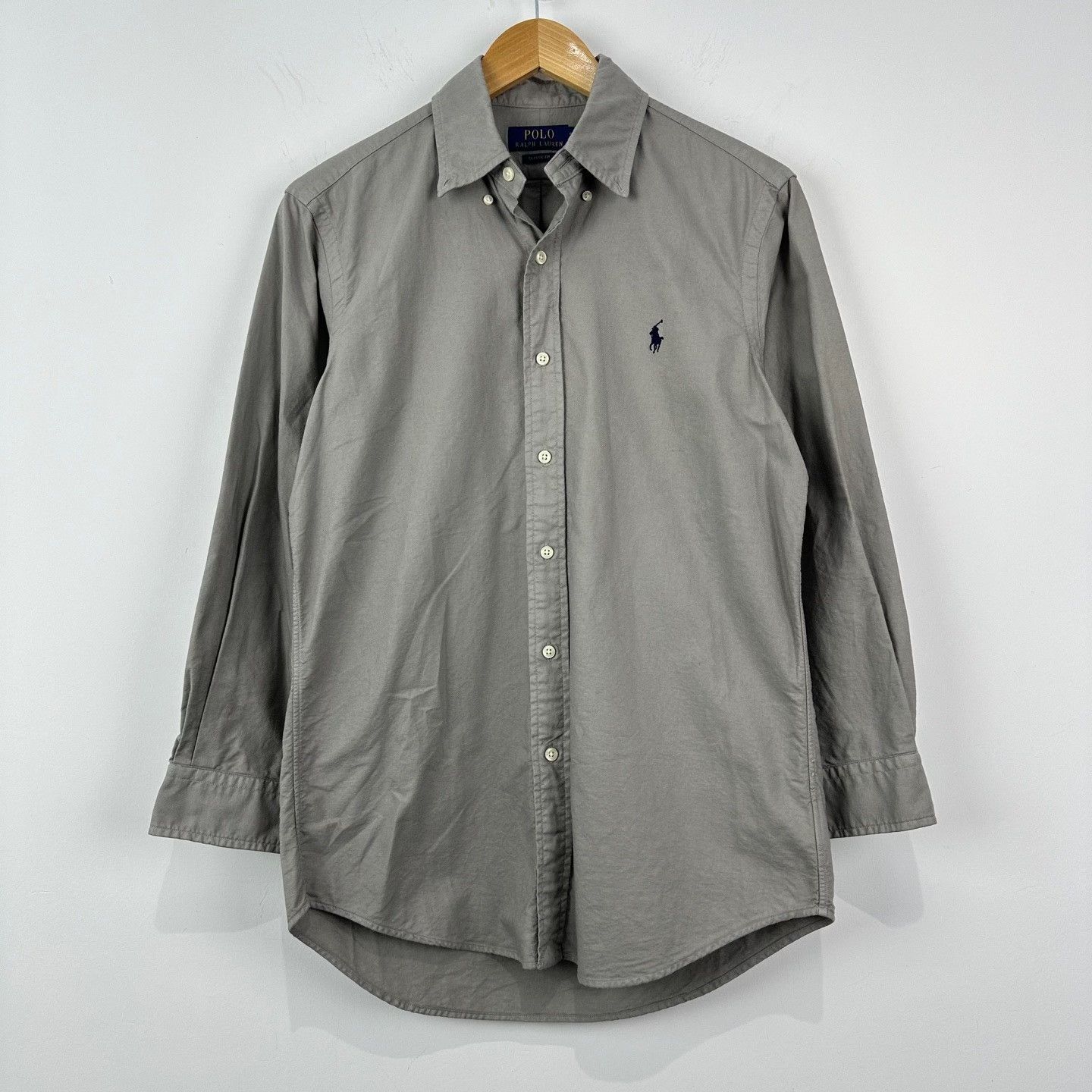 Polo Ralph Lauren Polo Ralph Lauren Classic Grey Button Up Shirt S Size US S / EU 44-46 / 1 - 2 Thumbnail