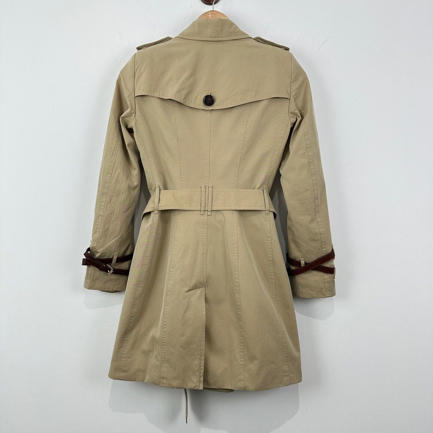 Burberry Burberry Double Breasted Cotton Trench Coat ITA 34 Size XXS / US 00 / IT 34 - 3 Thumbnail