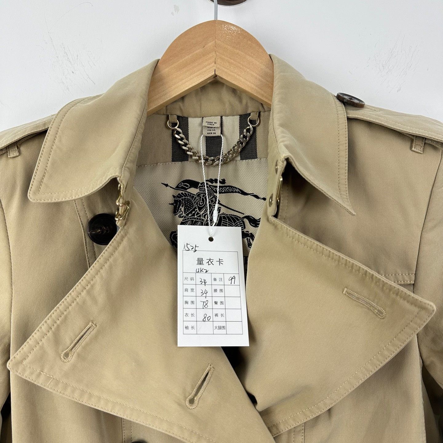 Burberry Burberry Double Breasted Cotton Trench Coat ITA 34 Size XXS / US 00 / IT 34 - 4 Thumbnail