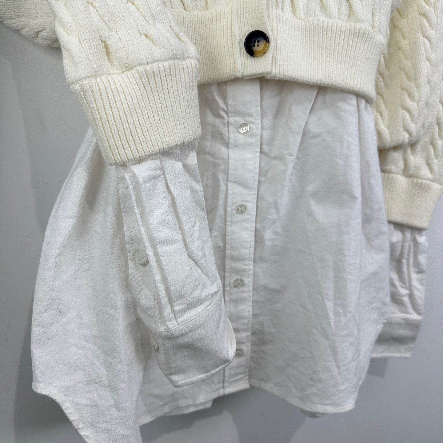 Alexander Wang Alexander Wang Cable Knit Layered Sweater S Size S / US 4 / IT 40 - 5 Thumbnail