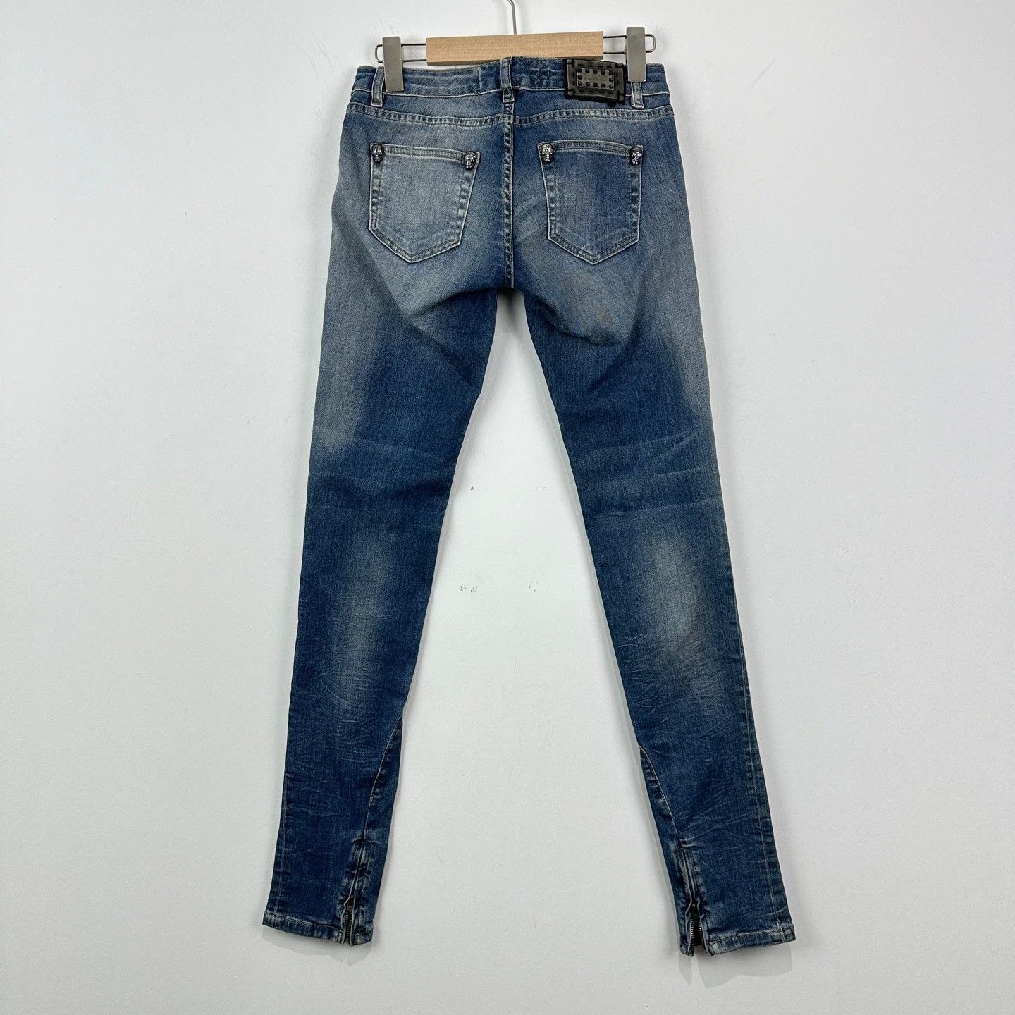 Philipp Plein Philipp Plein Skull Detail Skinny Jeans 26 Size 26" / US 2 / IT 38 - 3 Thumbnail