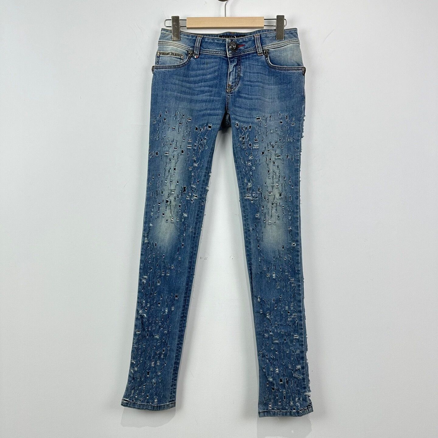 Philipp Plein Philipp Plein Distressed Jeans Size 26 Size 26" / US 2 / IT 38 - 2 Thumbnail