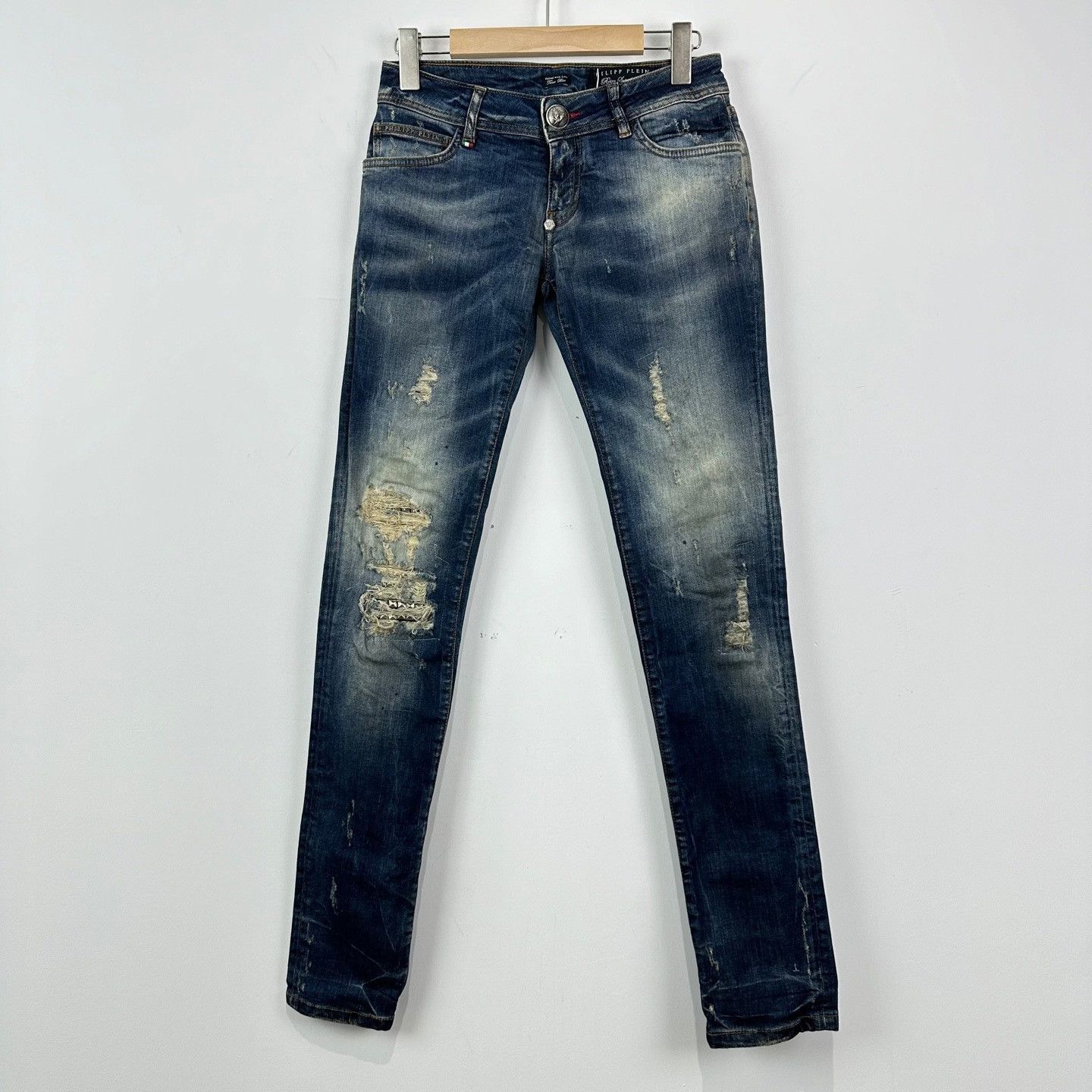 Philipp Plein Philipp Plein Distressed Jeans 25 Size 25" / US 0 / IT 36 - 2 Thumbnail