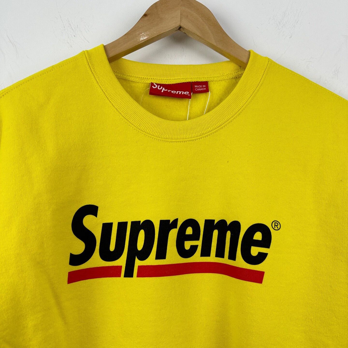 Supreme Supreme Underline Logo Crewneck Size M Size US M / EU 48-50 / 2 - 5 Thumbnail
