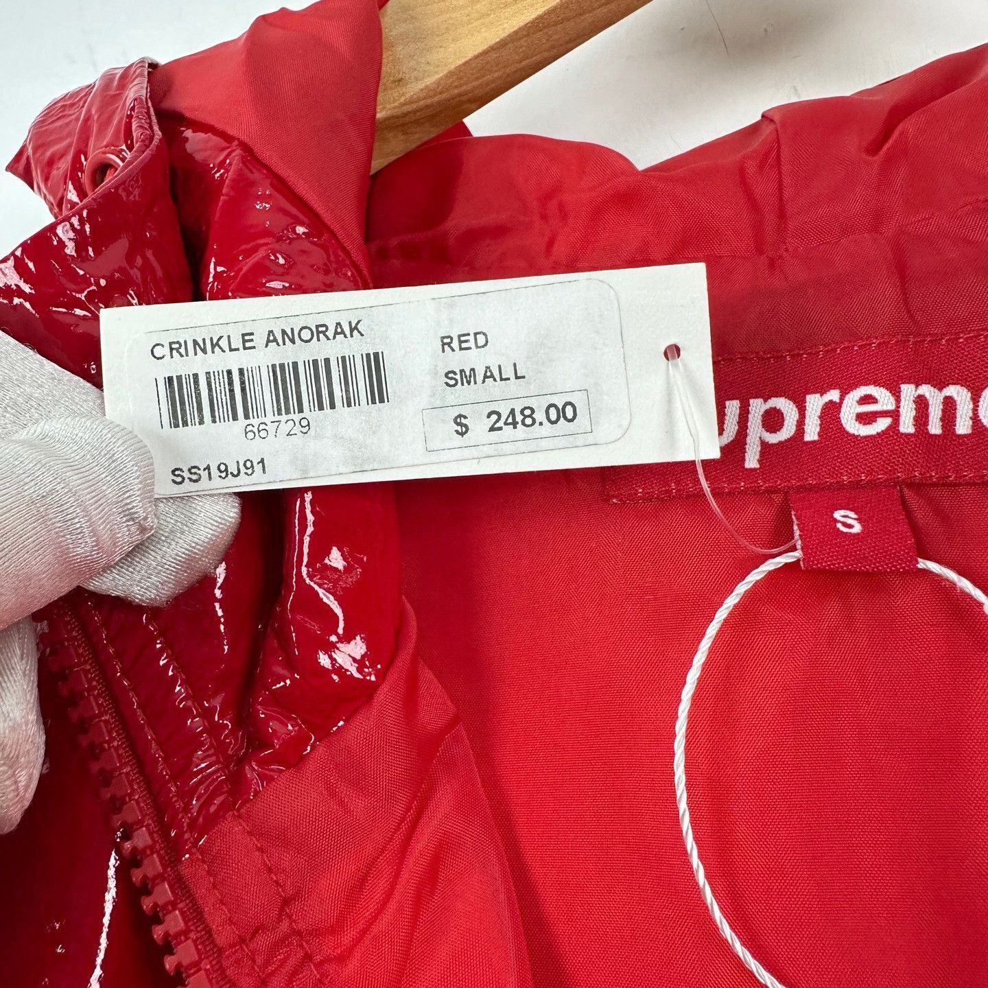 Supreme Supreme Crinkle Anorak Red Size S Size US S / EU 44-46 / 1 - 6 Thumbnail