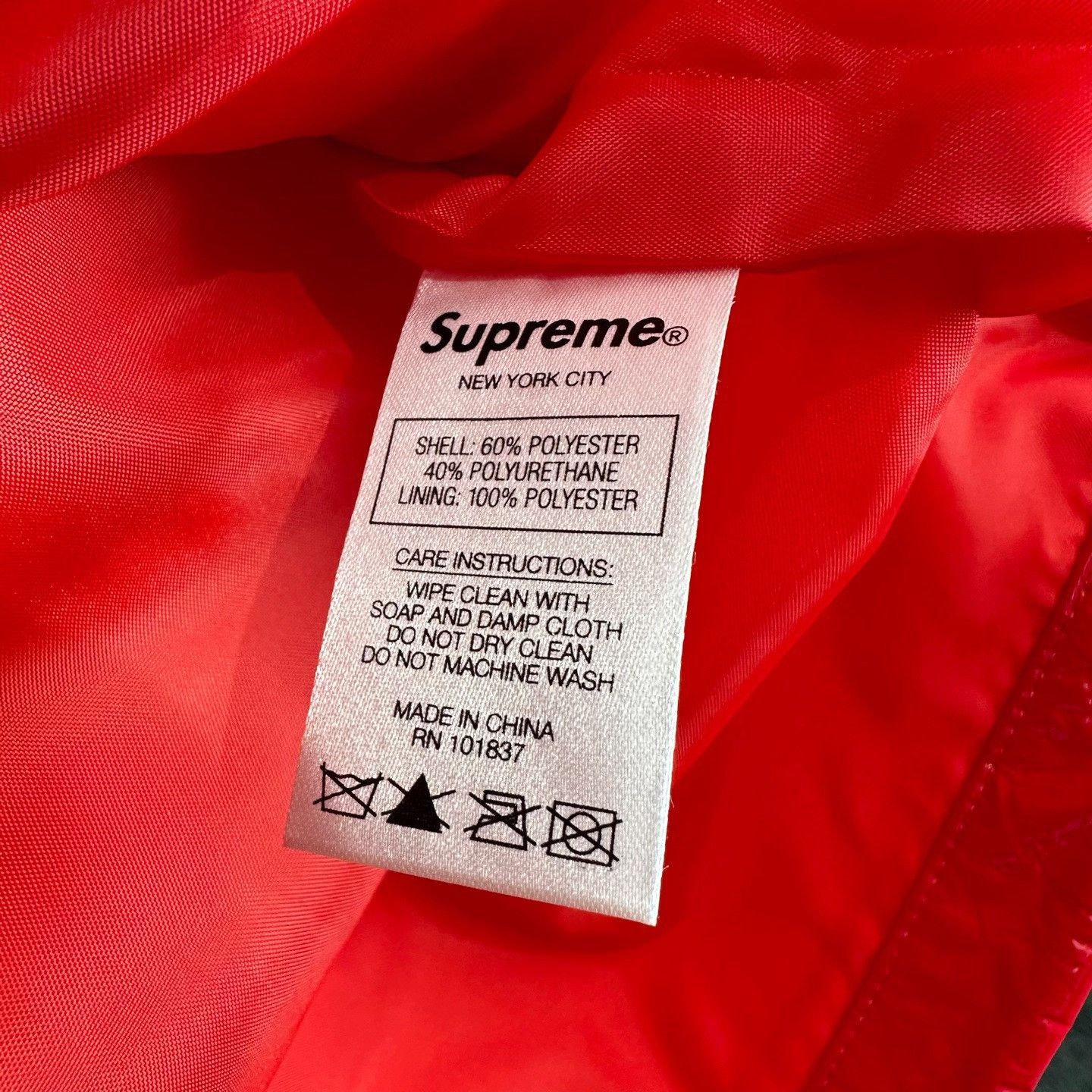 Supreme Supreme Crinkle Anorak Red Size S Size US S / EU 44-46 / 1 - 7 Thumbnail