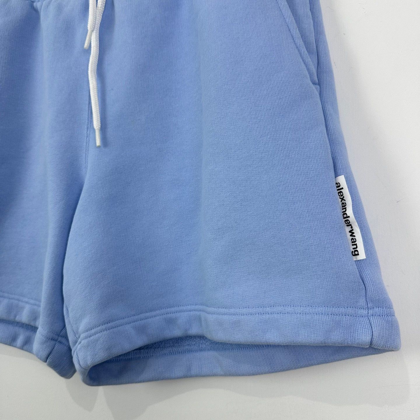 Alexander Wang Alexander Wang Blue Logo Tab Sweat Shorts M Size US 32 / EU 48 - 5 Thumbnail