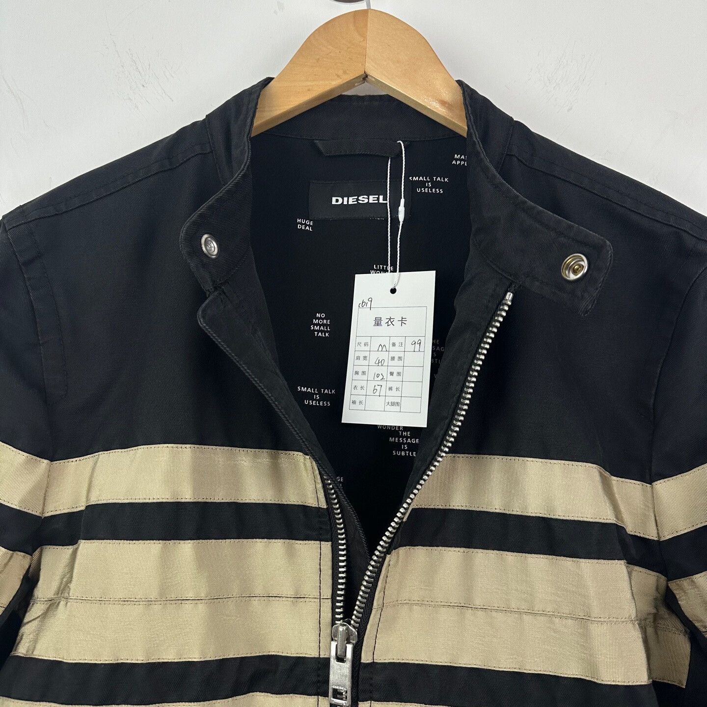 Diesel Diesel Striped Stand Collar Jacket M Size US M / EU 48-50 / 2 - 4 Thumbnail