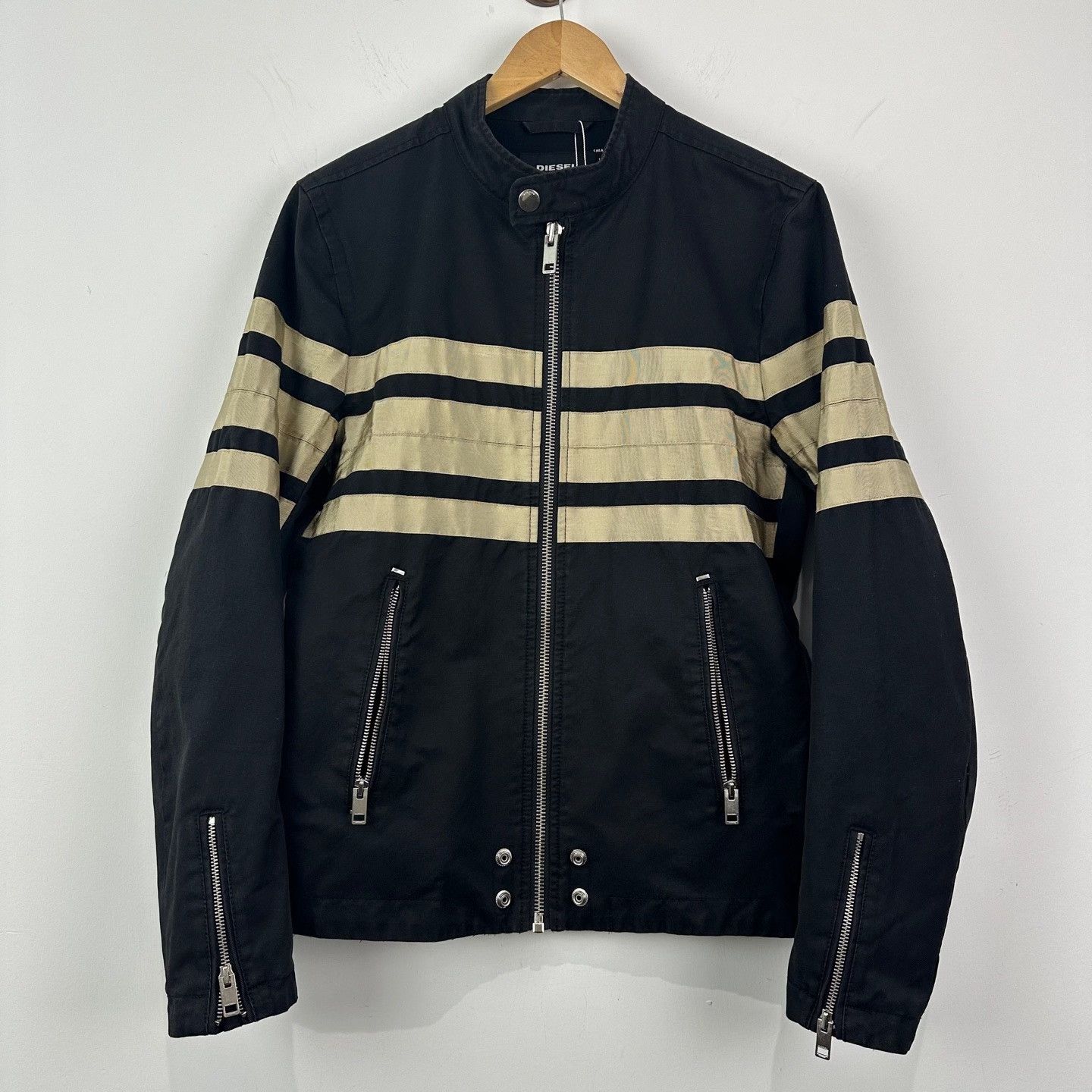 Diesel Diesel Striped Stand Collar Jacket M Size US M / EU 48-50 / 2 - 2 Thumbnail