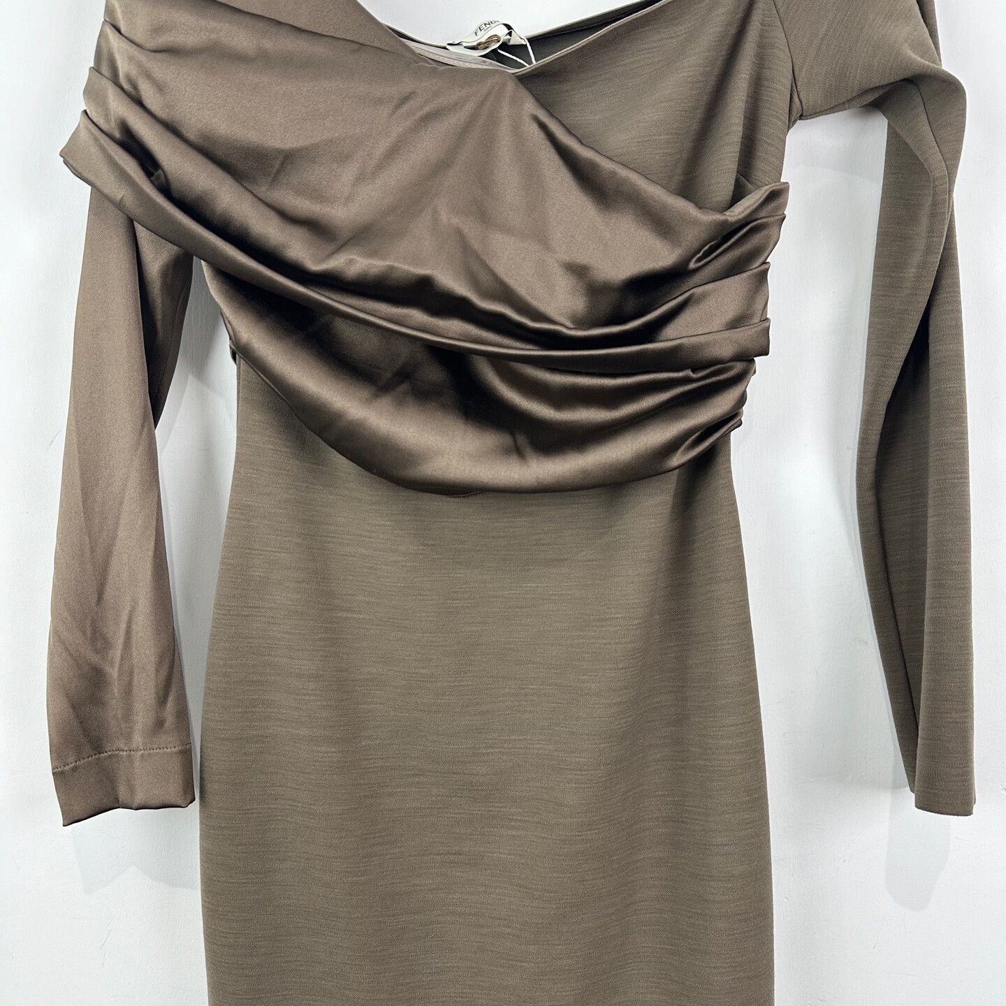 Fendi Fendi Draped Ruched Mini Dress IT 40 Size S / US 4 / IT 40 - 5 Thumbnail