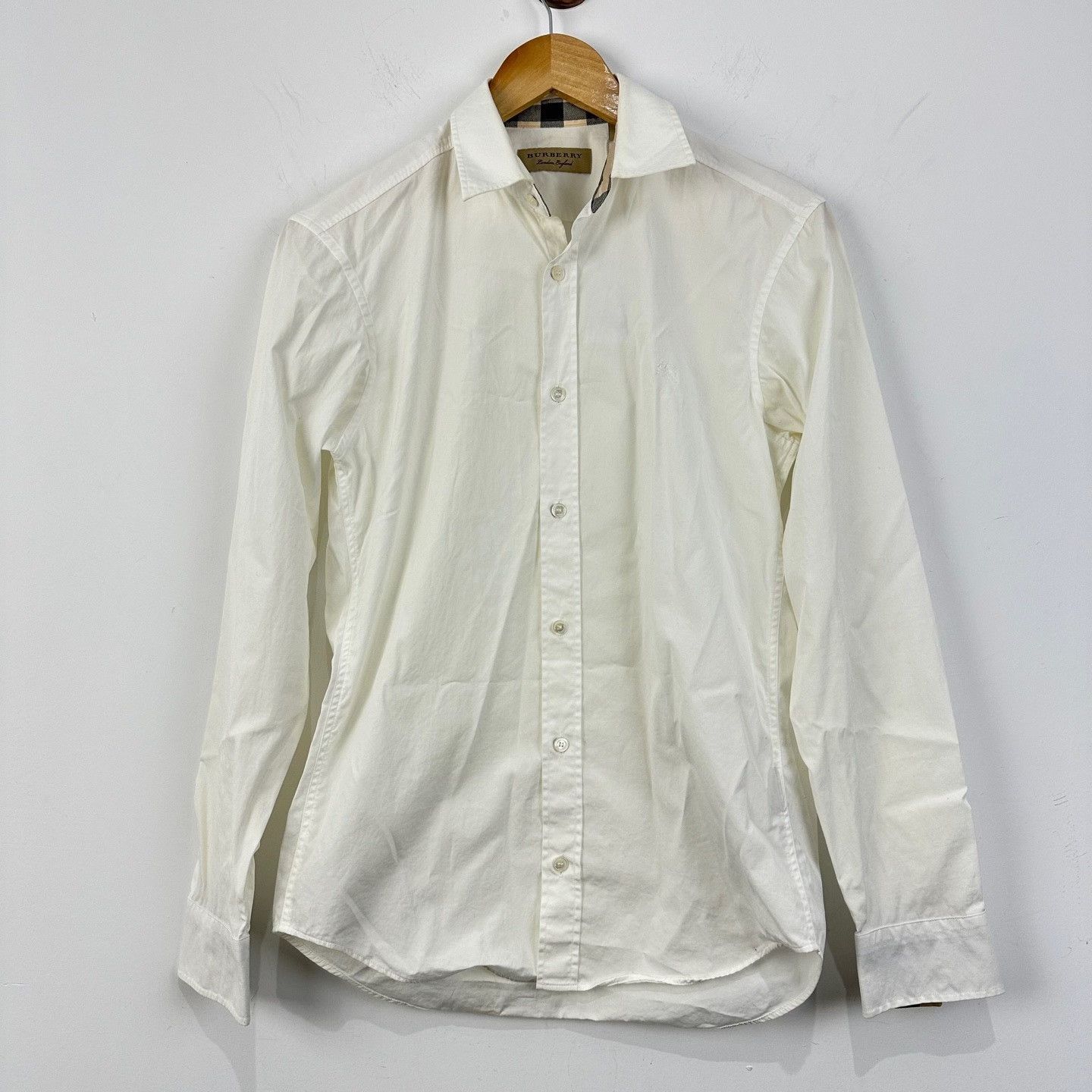 Burberry Burberry White Cotton Blend Button Up Shirt XS Size US XS / EU 42 / 0 - 2 Thumbnail