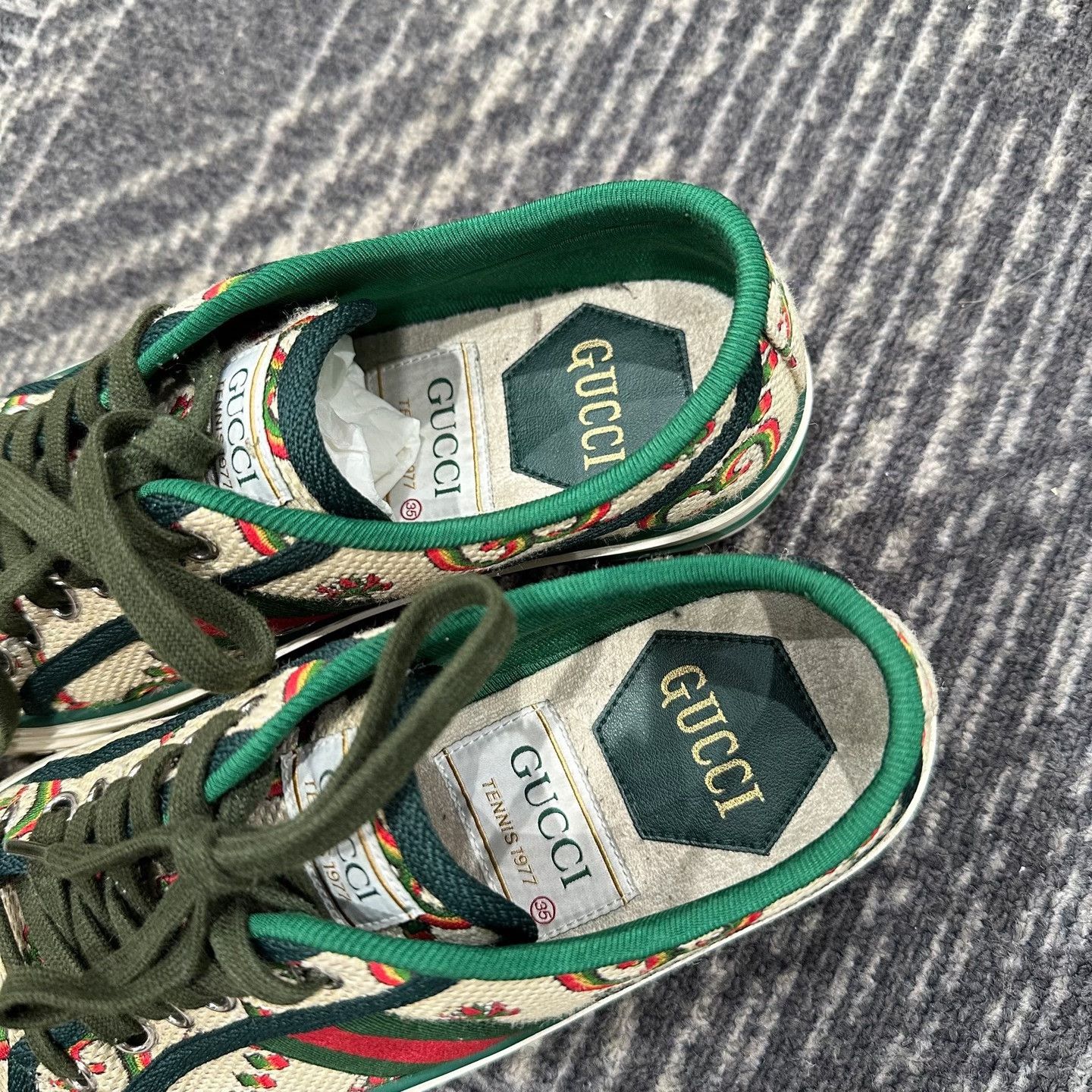 Gucci Gucci Tennis 1977 100th Anniversary Sneakers 35 Size US 5 / IT 35 - 8 Thumbnail