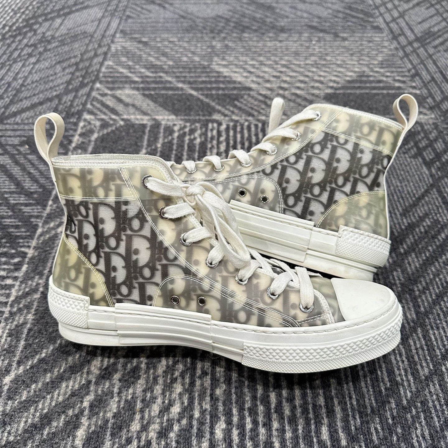 Dior Dior B23 Oblique High Top Sneakers EU 40 Size US 7 / EU 40 - 6 Thumbnail